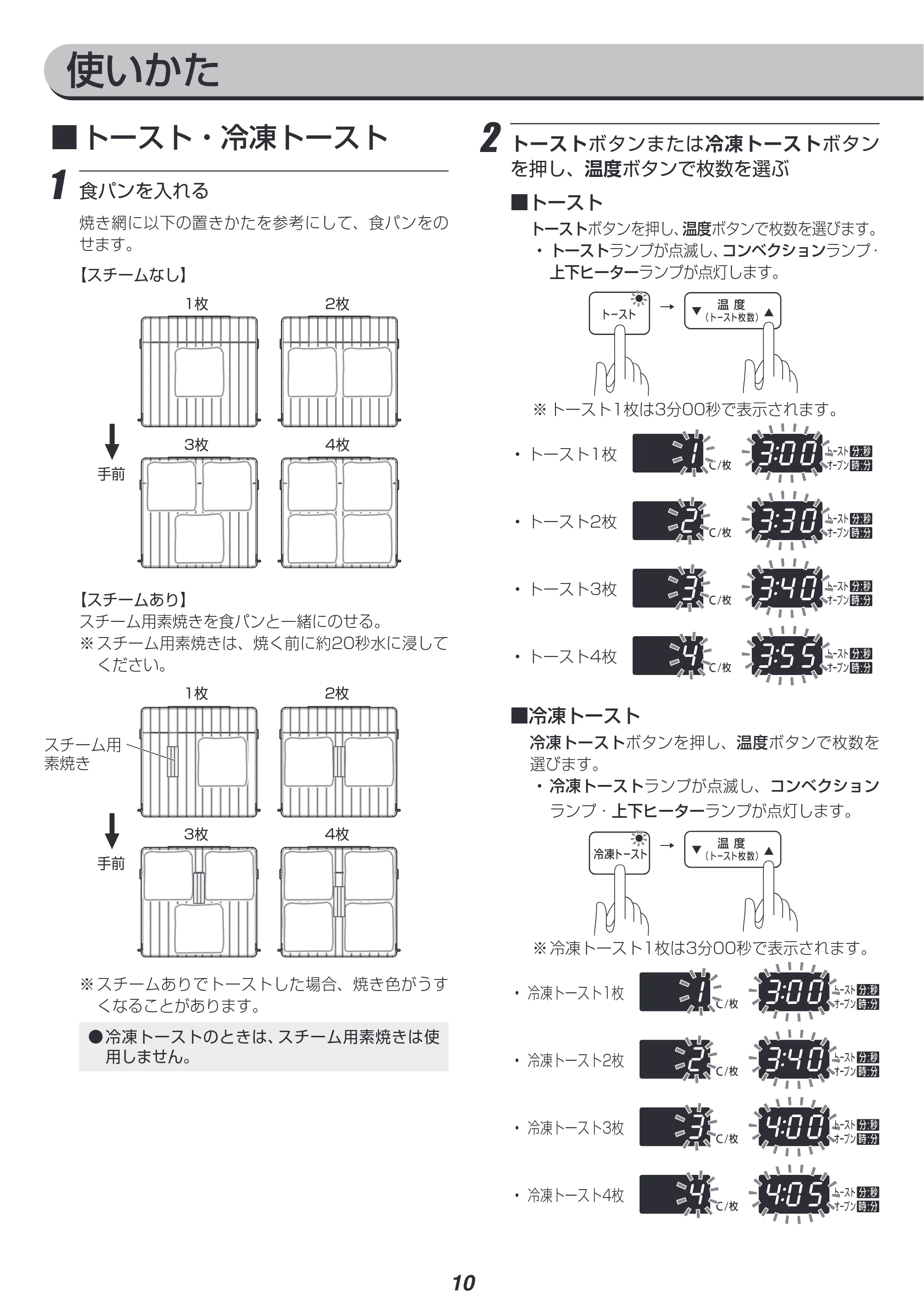 アイリスオーヤマ CMOT-S040 取扱説明書 — 原本ページ — 10ページ