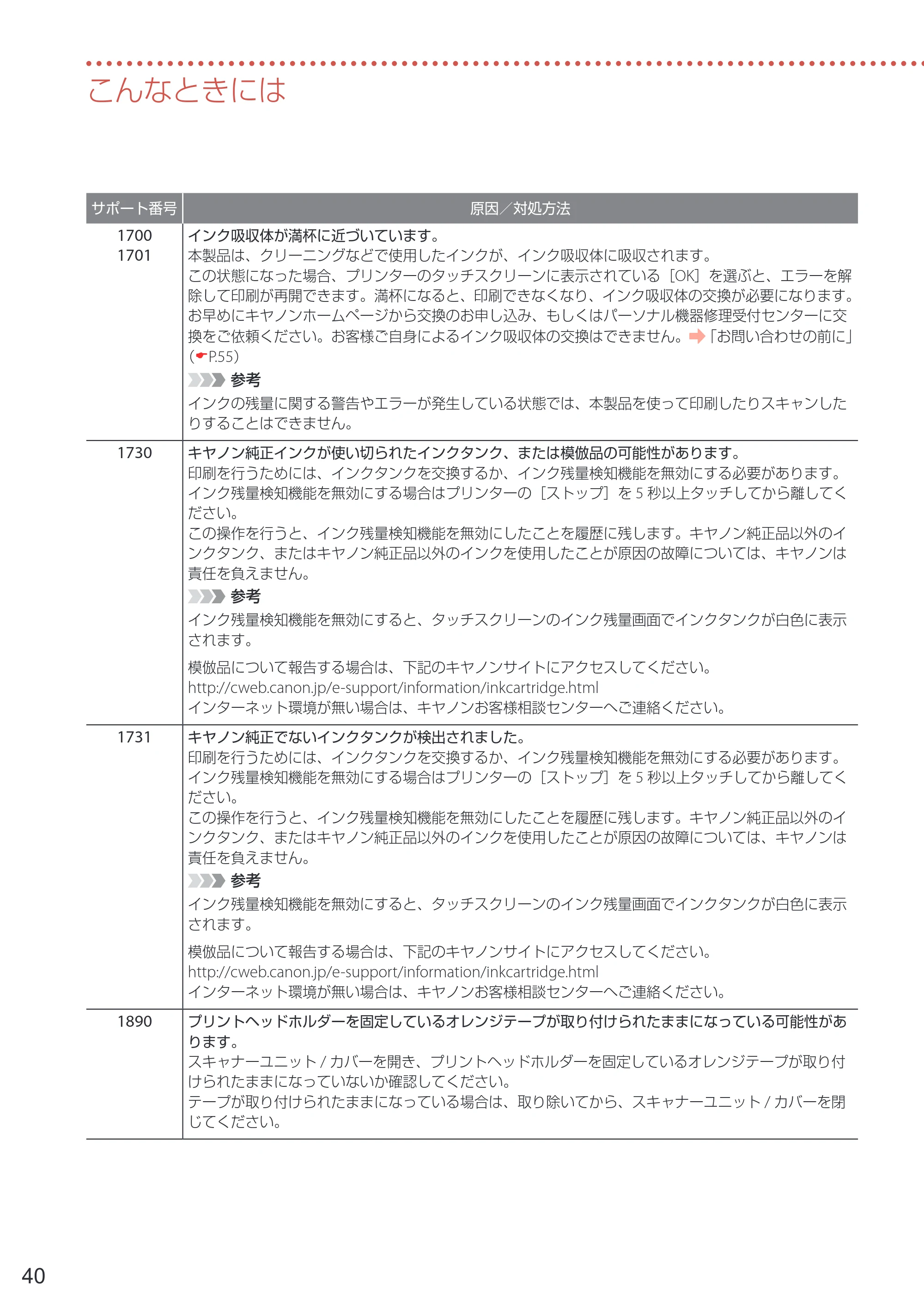 キヤノン PIXUS XK90 設置・基本操作マニュアル 2020年8月27日掲載（PDF：6.70MB） — 原本ページ — 42ページ