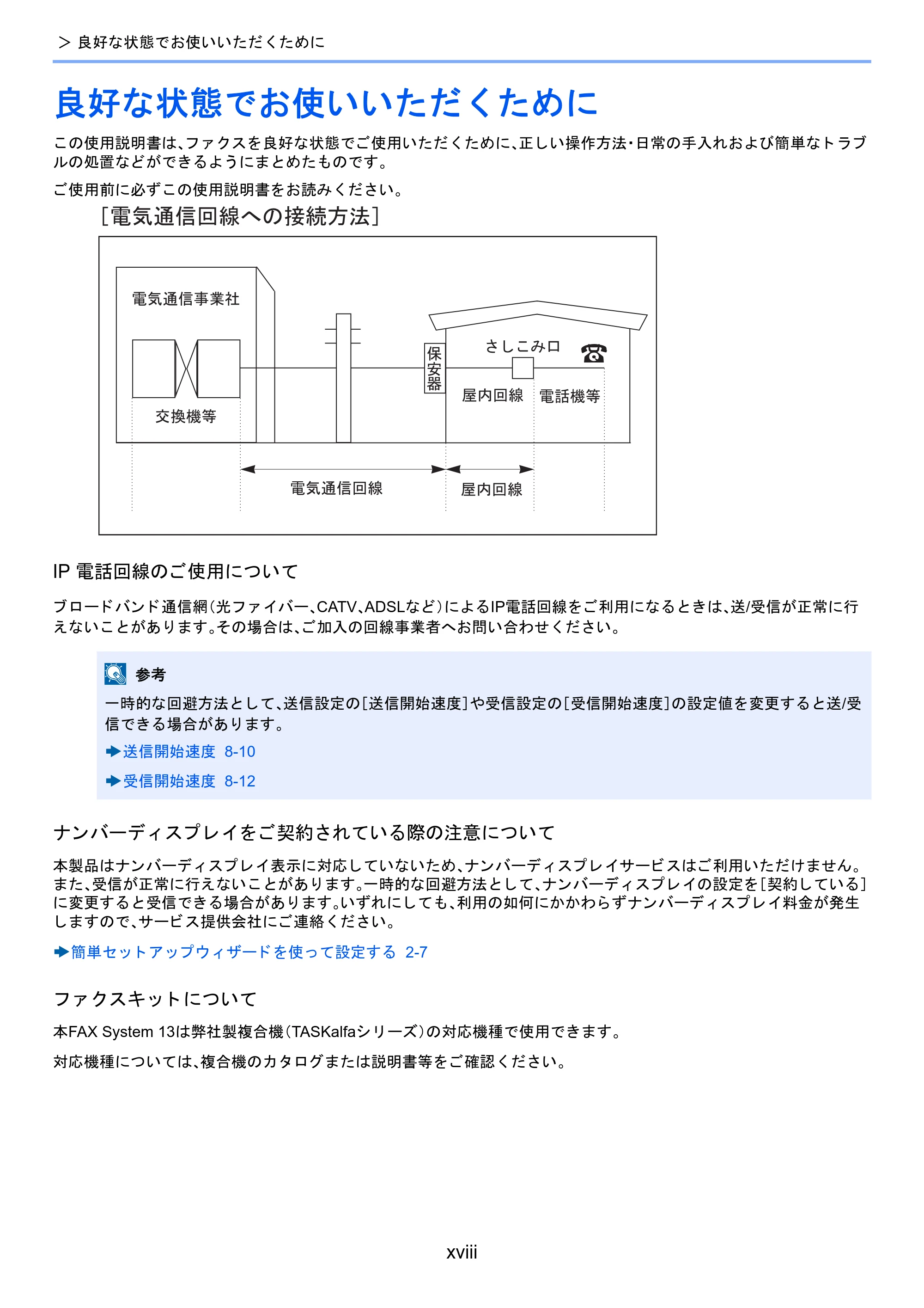 京セラ TASKalfa 2460ci/2460ci+ / TASKalfa 2470ci/2470ci+ / TASKalfa 2510i/2510i+ TASKalfa 2520i/2520i+/2510i/2510i+ FAXSystem13 使用説明書 — 良好な状態でお使いいただくために — 原本ページ — 20ページ
