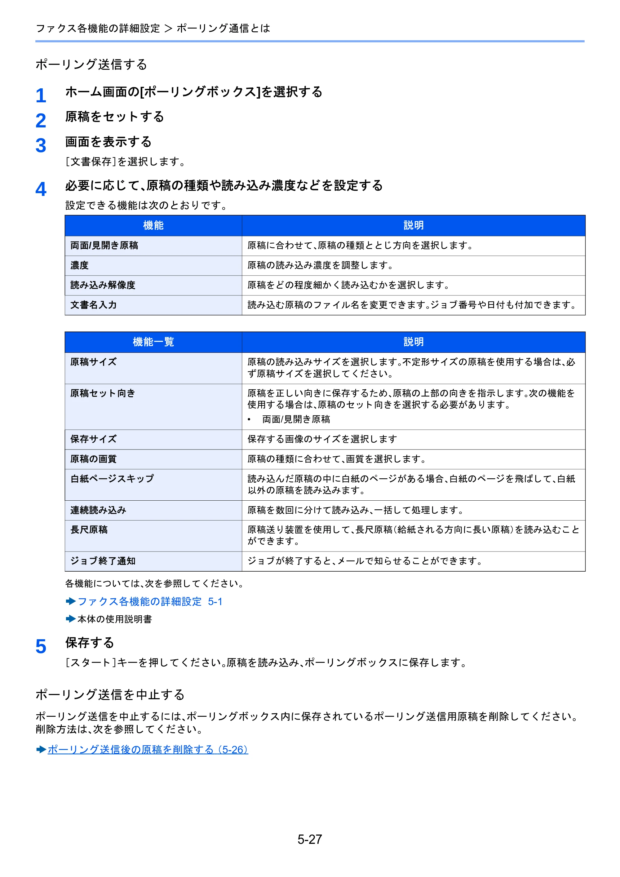京セラ TASKalfa 2460ci/2460ci+ / TASKalfa 2470ci/2470ci+ / TASKalfa 2510i/2510i+ TASKalfa 2520i/2520i+/2510i/2510i+ FAXSystem13 使用説明書 — 原本ページ — 95ページ