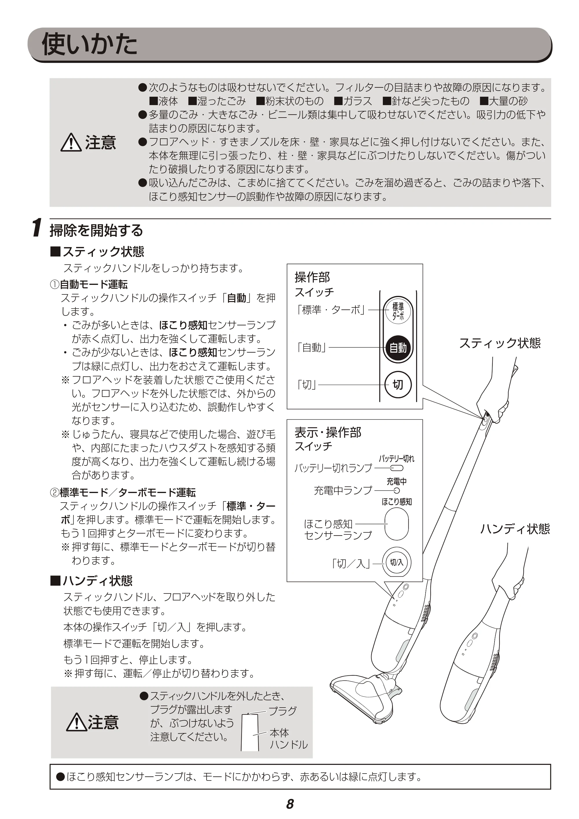 アイリスオーヤマ KIC-SDC3 取扱説明書 — 原本ページ — 8ページ