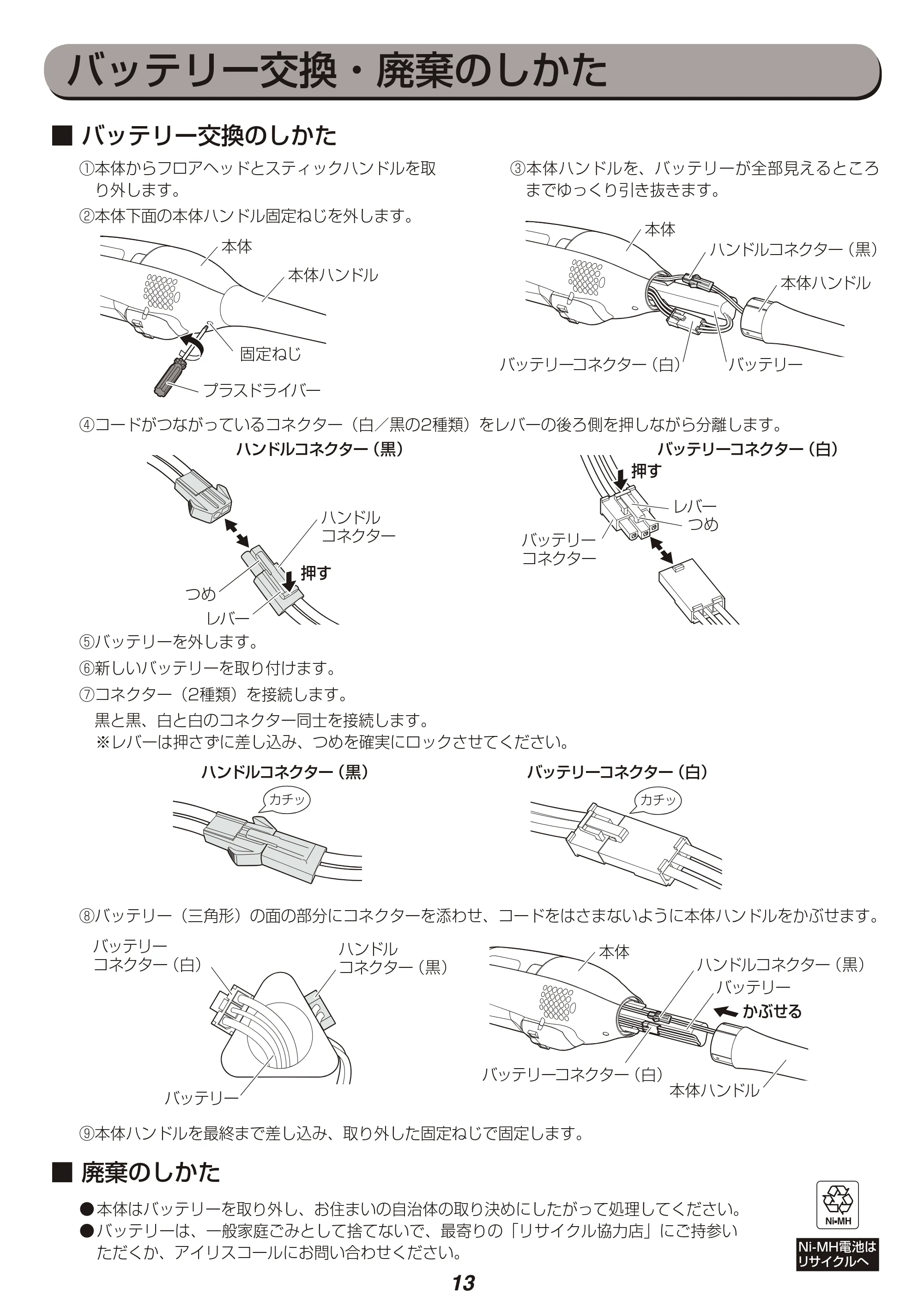 アイリスオーヤマ KIC-SDC3 取扱説明書 — 原本ページ — 13ページ