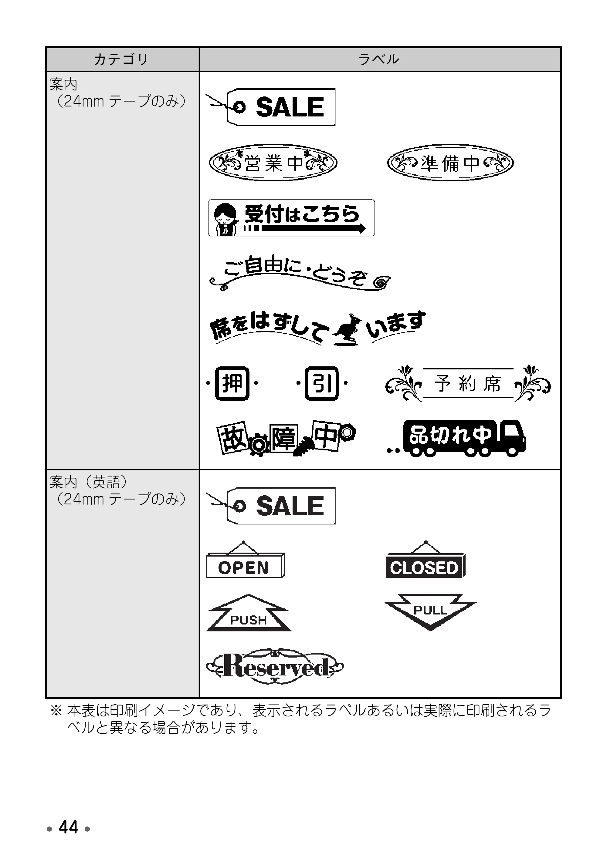 ブラザー PT-D600 取扱説明書 — 原本ページ — 46ページ