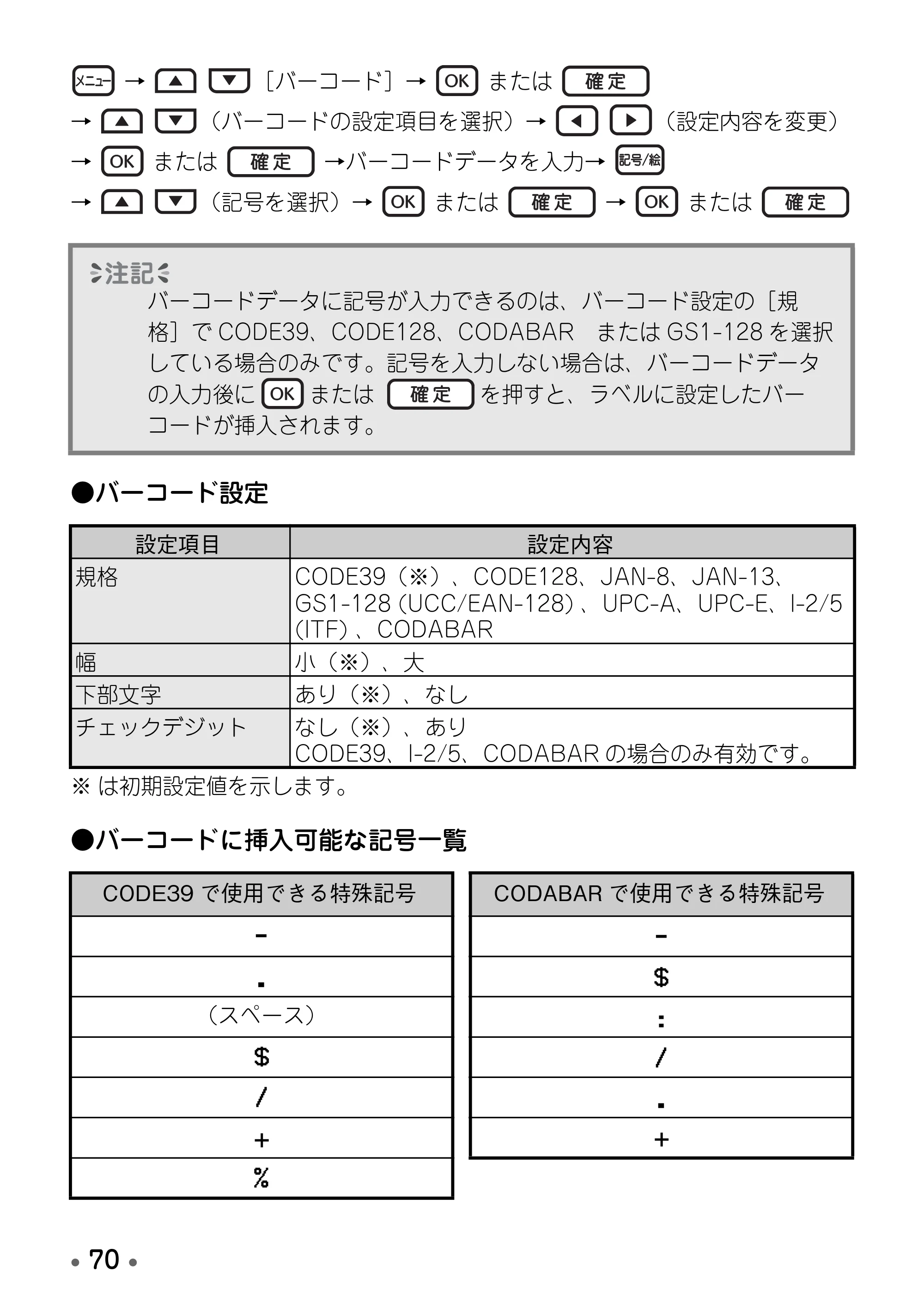 ブラザー PT-D600 取扱説明書 — 原本ページ — 72ページ