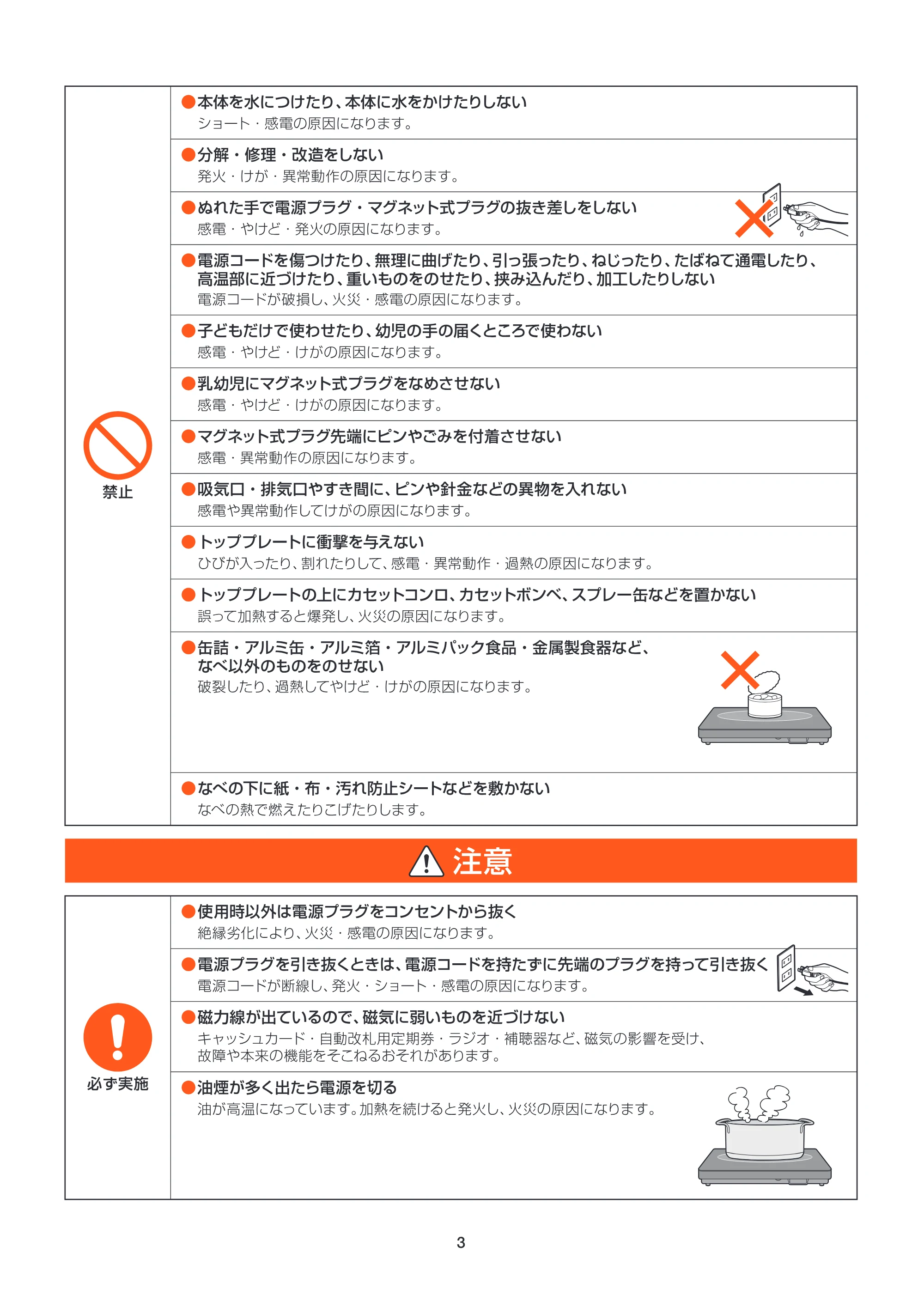 アイリスオーヤマ EIH14VP2 取扱説明書 — MANv2_EIH14VP2-P03_cs5 — 原本ページ — 3ページ