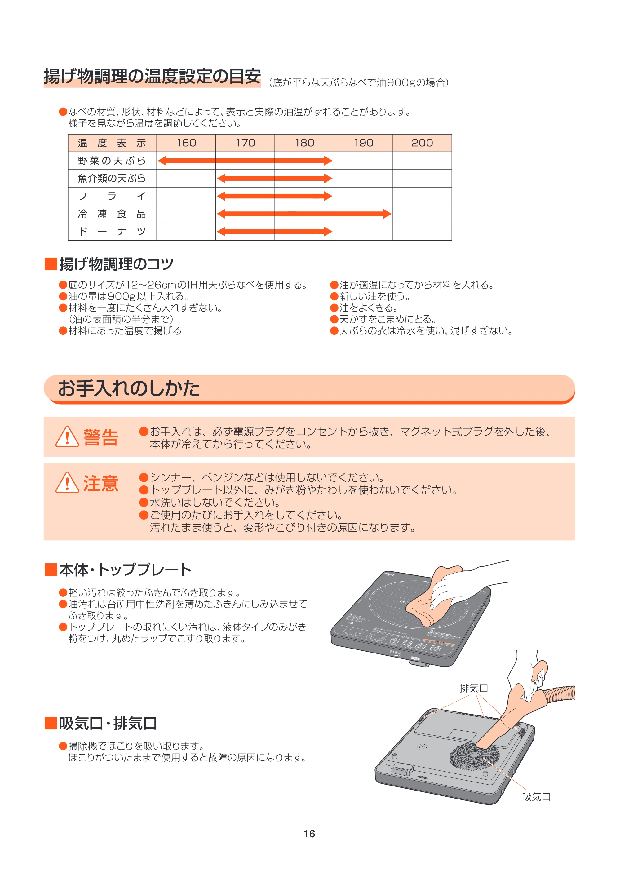 アイリスオーヤマ EIH14VP2 取扱説明書 — MANv2_EIH14VP2-P16_cs5 — 原本ページ — 16ページ