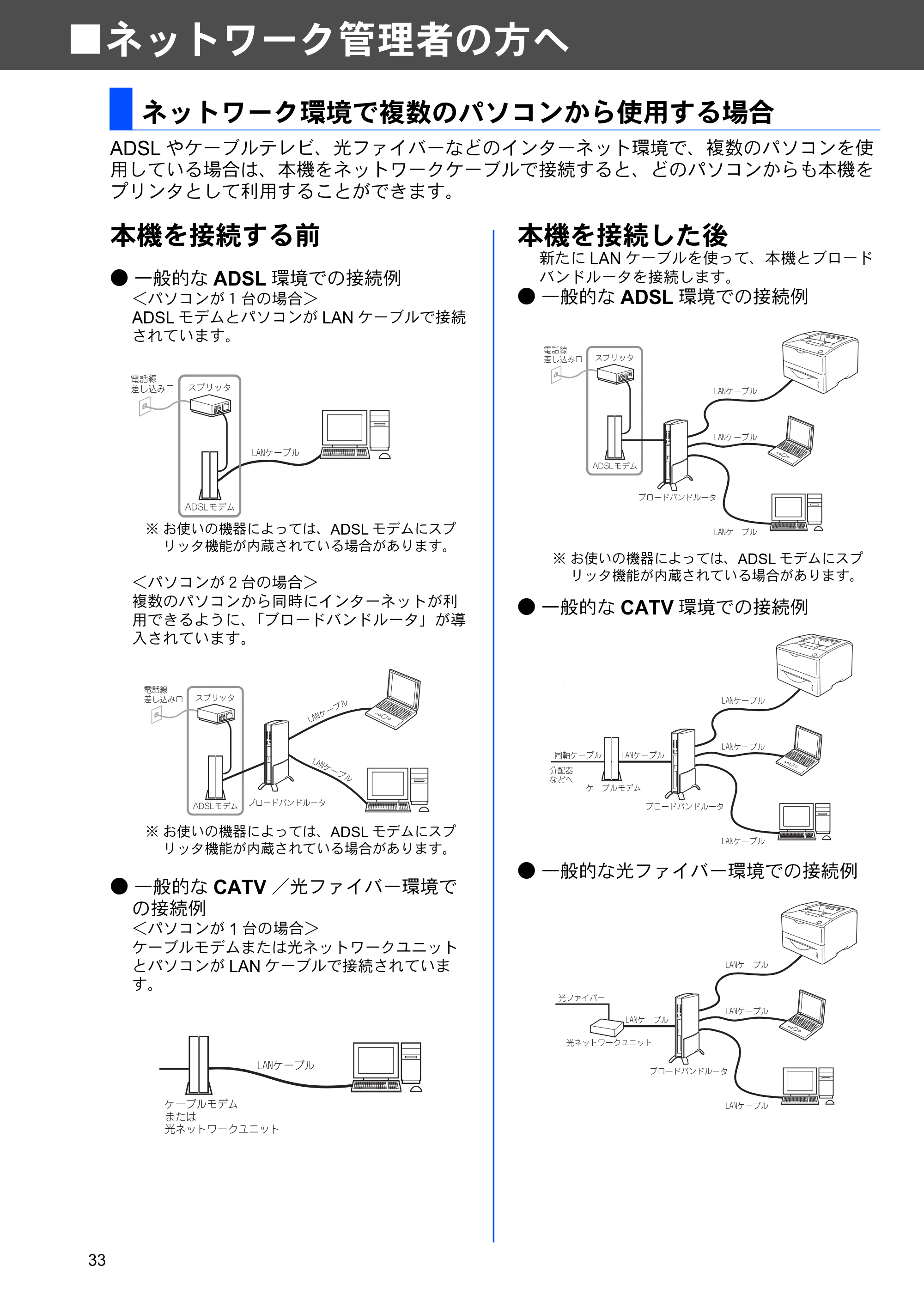 ブラザー HL-6050DN かんたん設置ガイド — ネットワーク管理者の方へ — 原本ページ — 34ページ