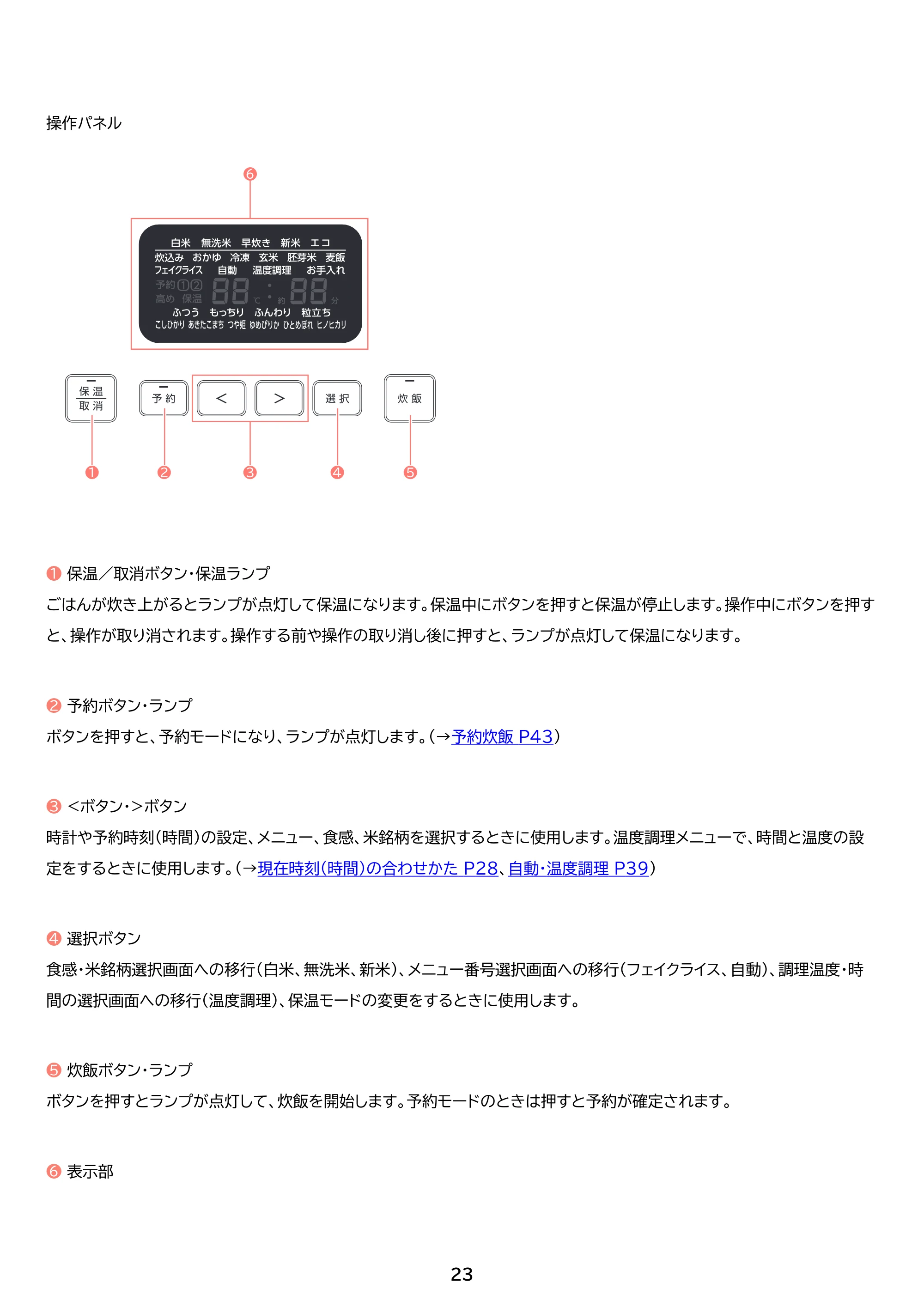 アイリスオーヤマ RC-IGA50 取扱説明書 — 原本ページ — 23ページ