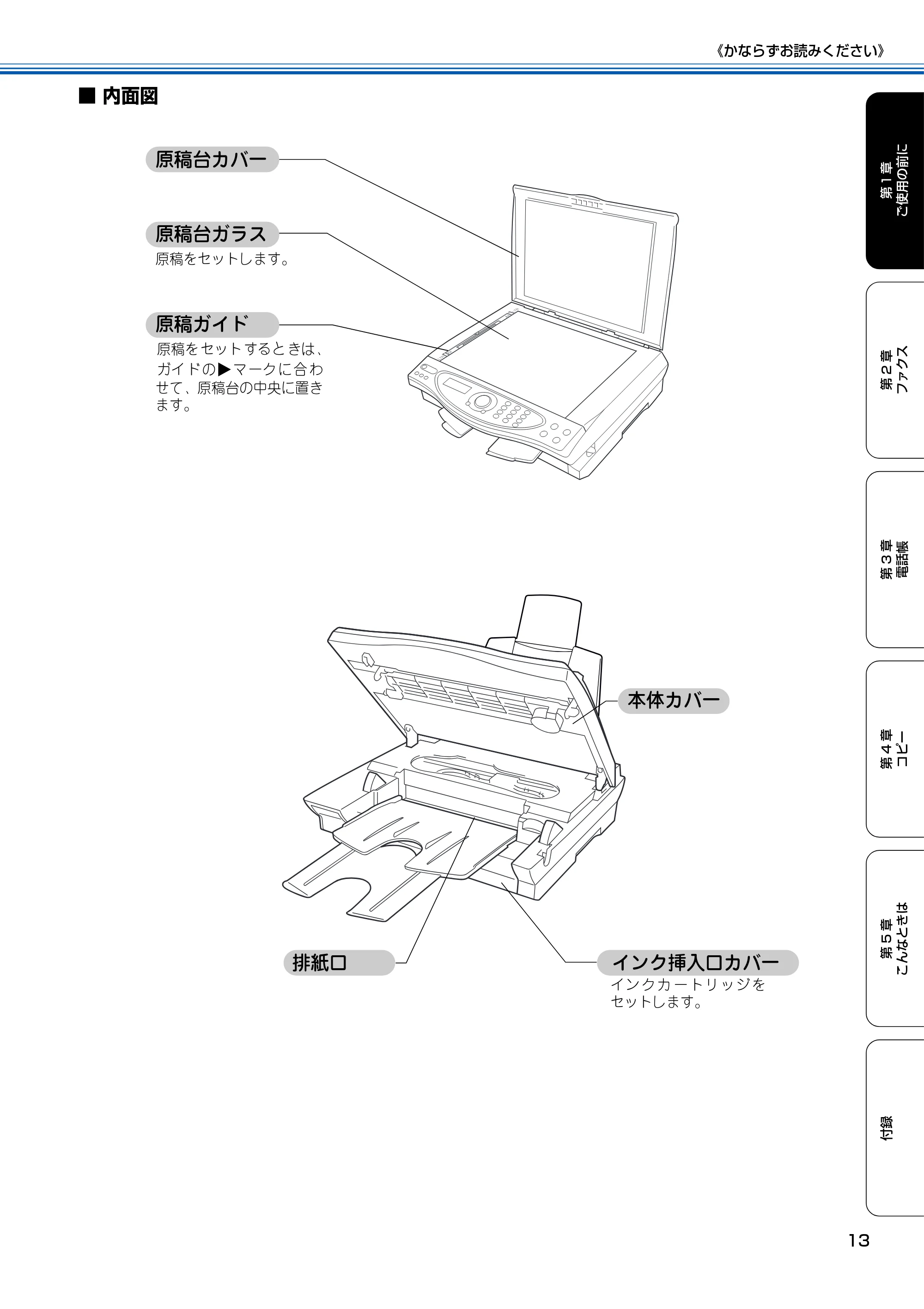 ブラザー MFC-100 取扱説明書(本体) — 原本ページ — 14ページ