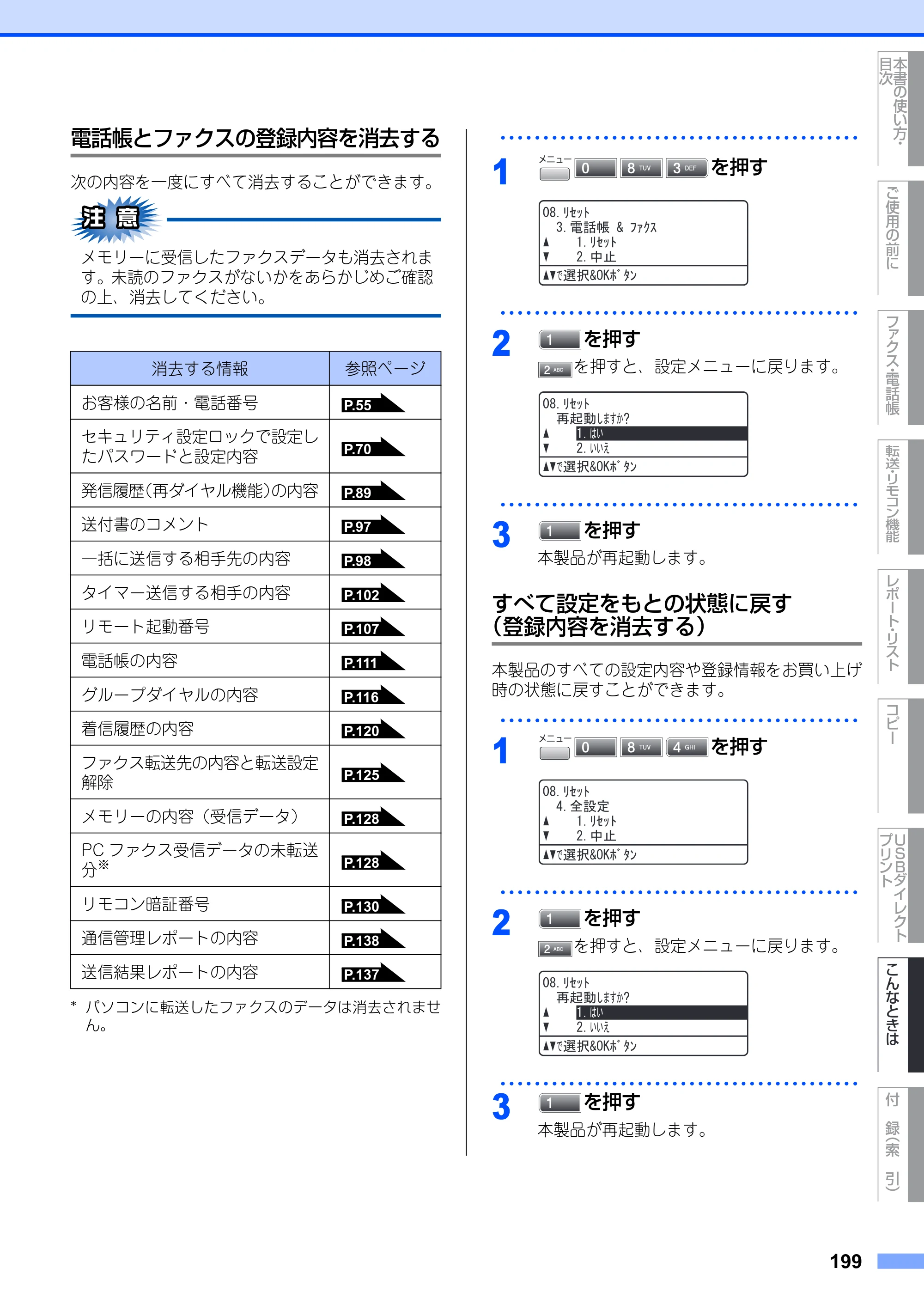 ブラザー MFC-8890DW ユーザーズガイド ～基本編～ — 原本ページ — 199ページ