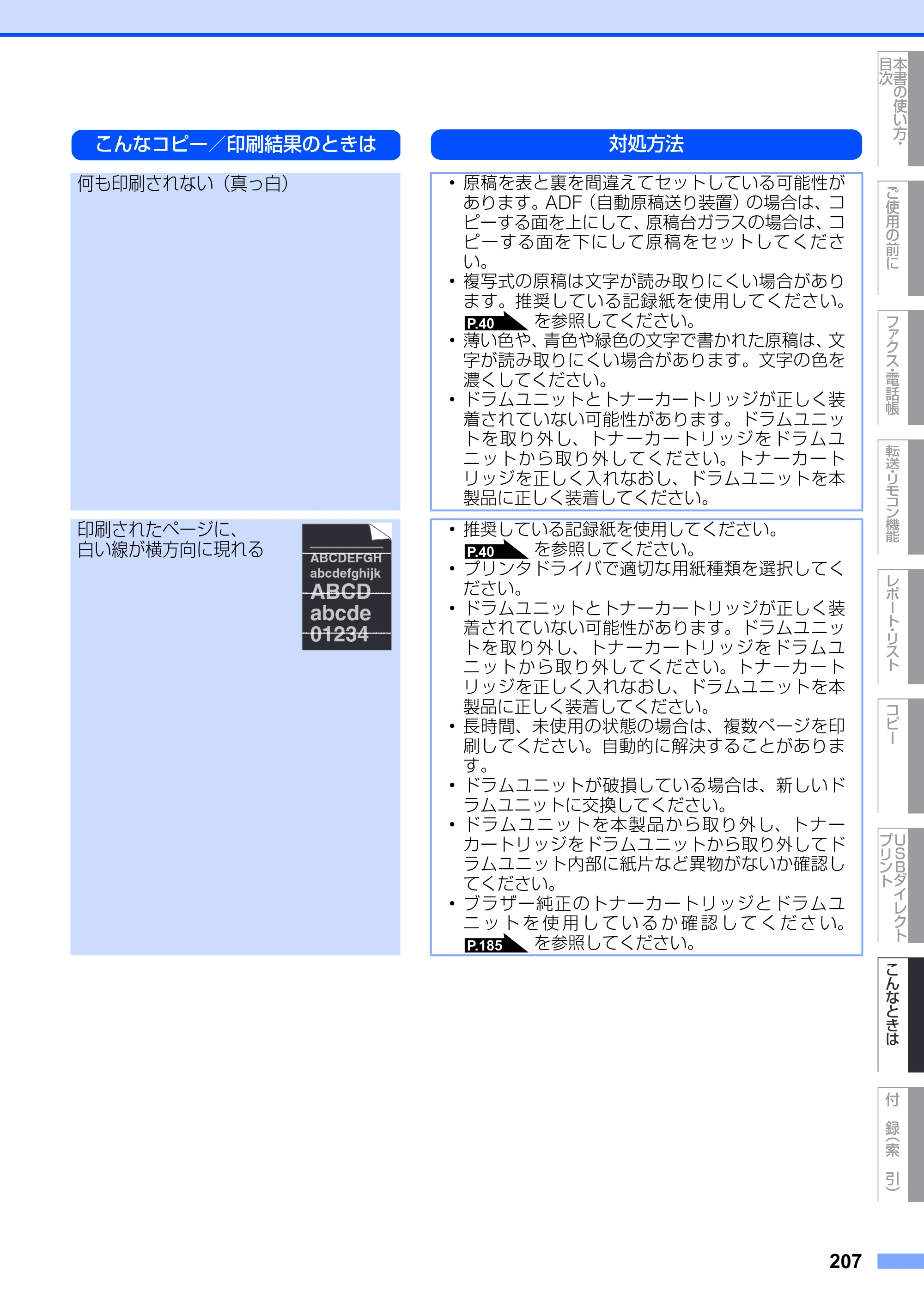 ブラザー MFC-8890DW ユーザーズガイド ～基本編～ — 原本ページ — 207ページ