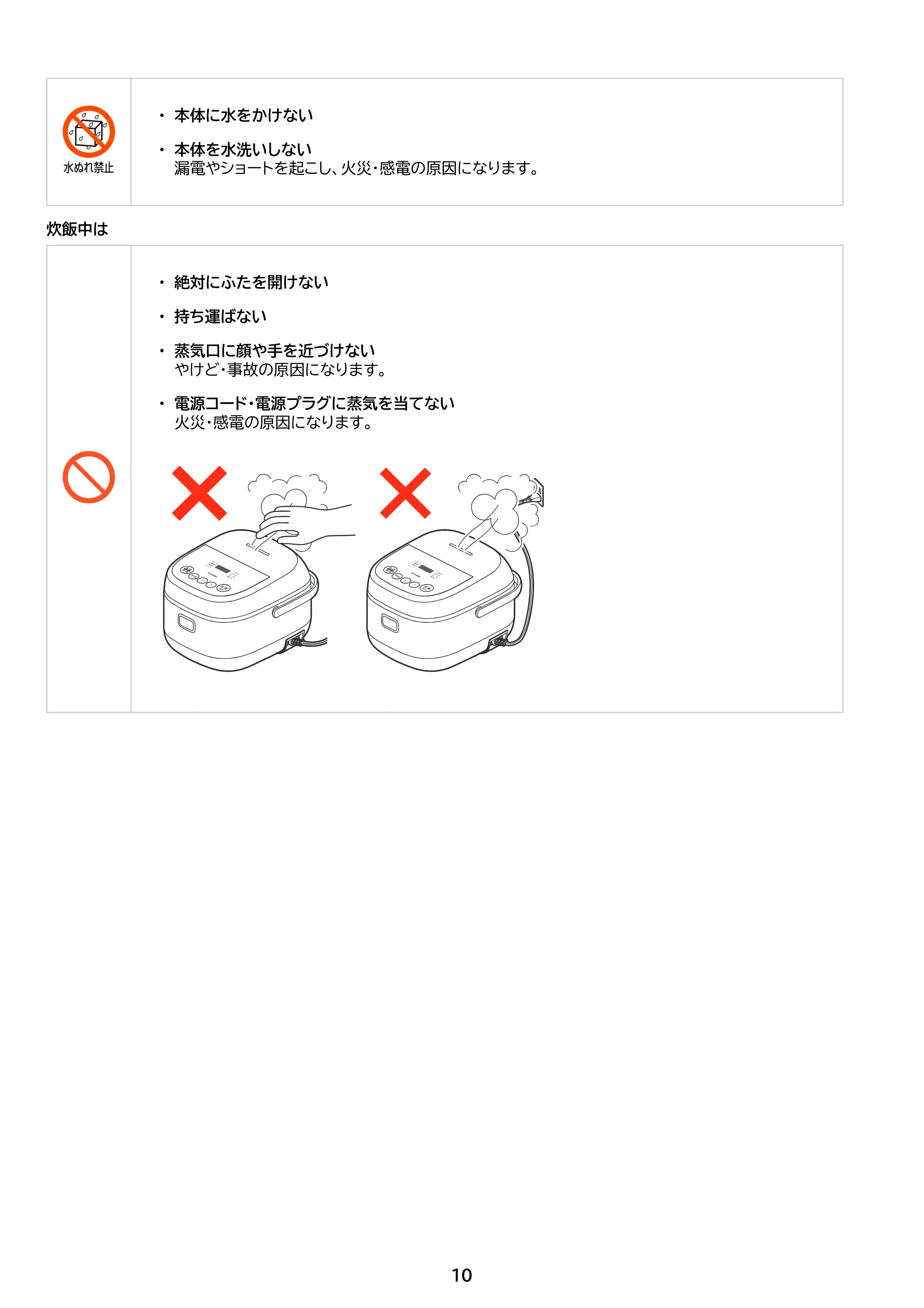 アイリスオーヤマ KRC-INA50 取扱説明書 — 原本ページ — 10ページ