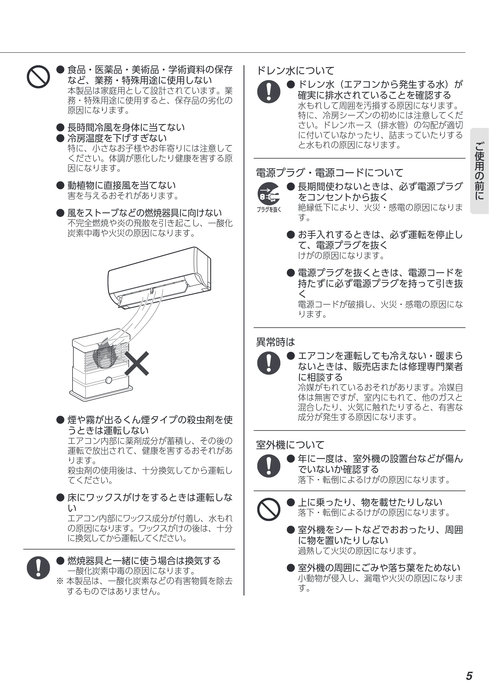 アイリスオーヤマ IAF-2206GV 取扱説明書 — 原本ページ — 5ページ