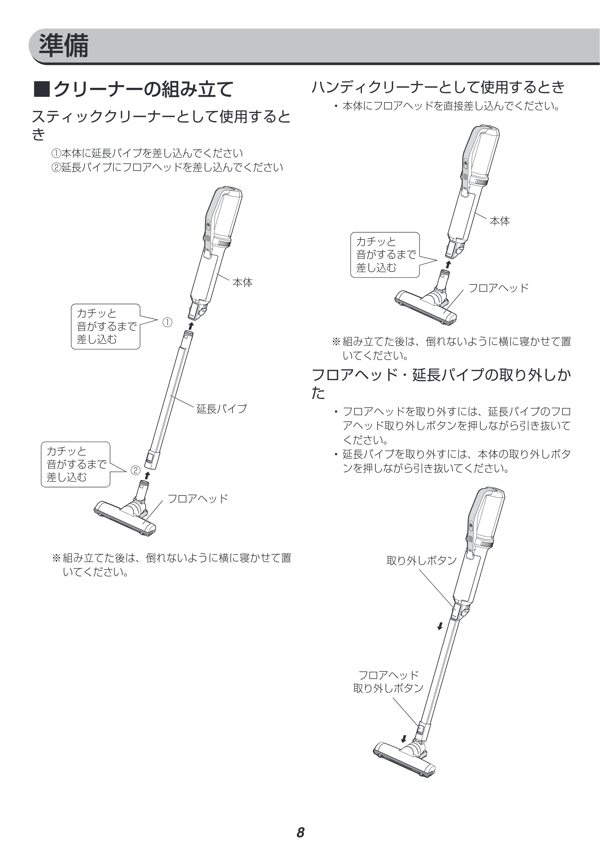 アイリスオーヤマ IC-SLDC8 取扱説明書 — 原本ページ — 8ページ