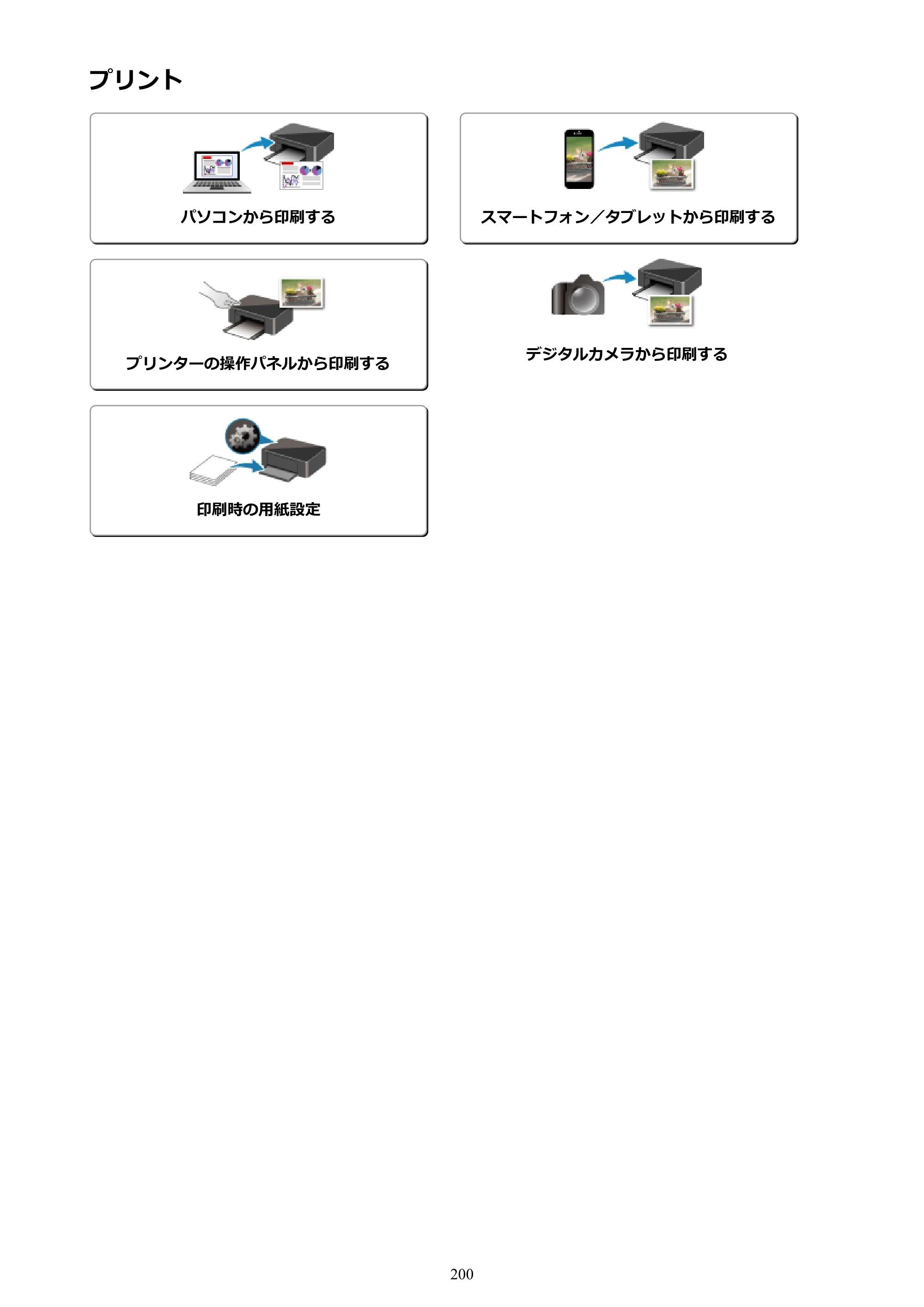キヤノン PIXUS XK50 電子マニュアル PDF版 （Windows版）（PDF：16.3MB） — プリント — 原本ページ — 200ページ