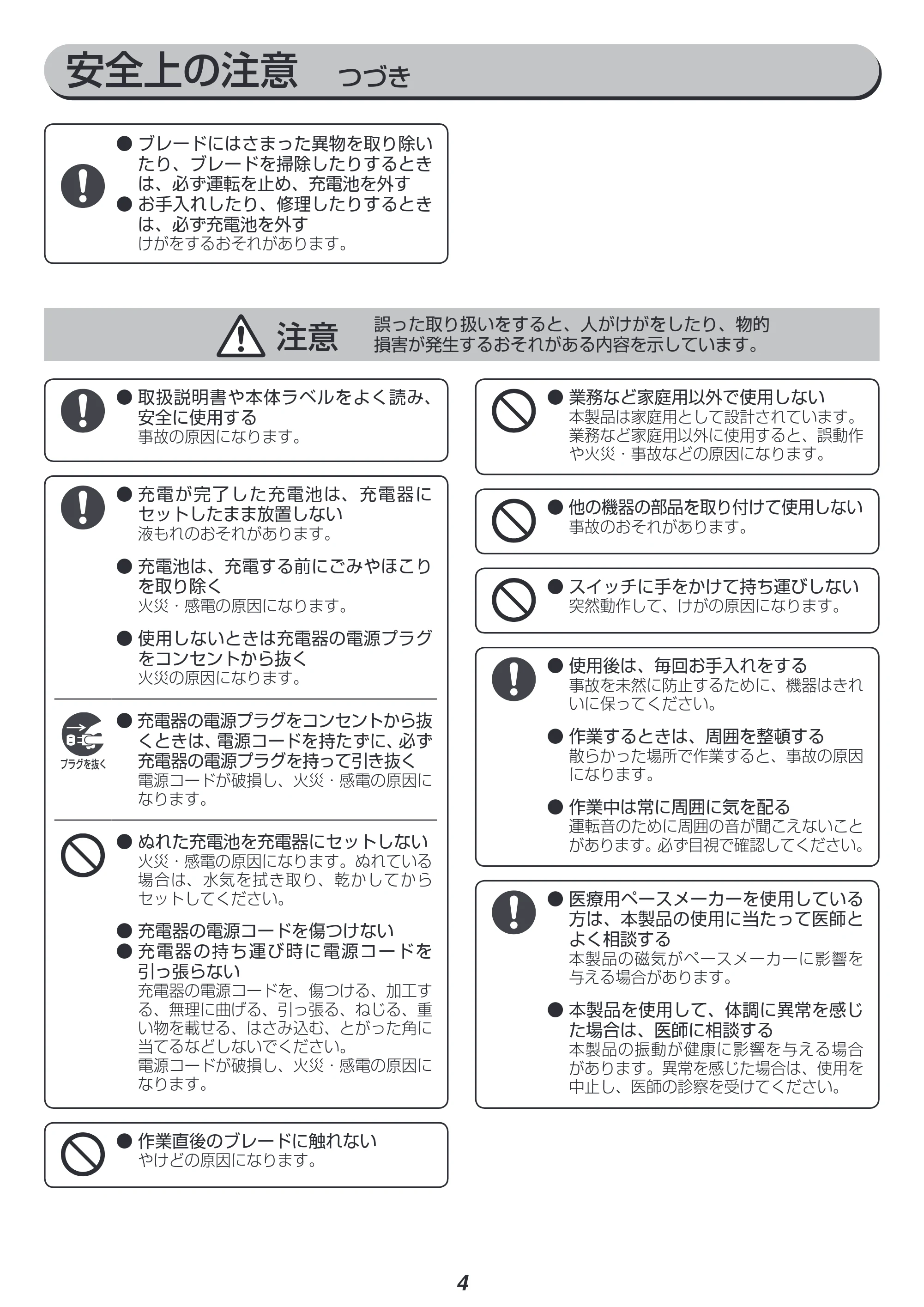 アイリスオーヤマ JRS20 取扱説明書 — 原本ページ — 4ページ