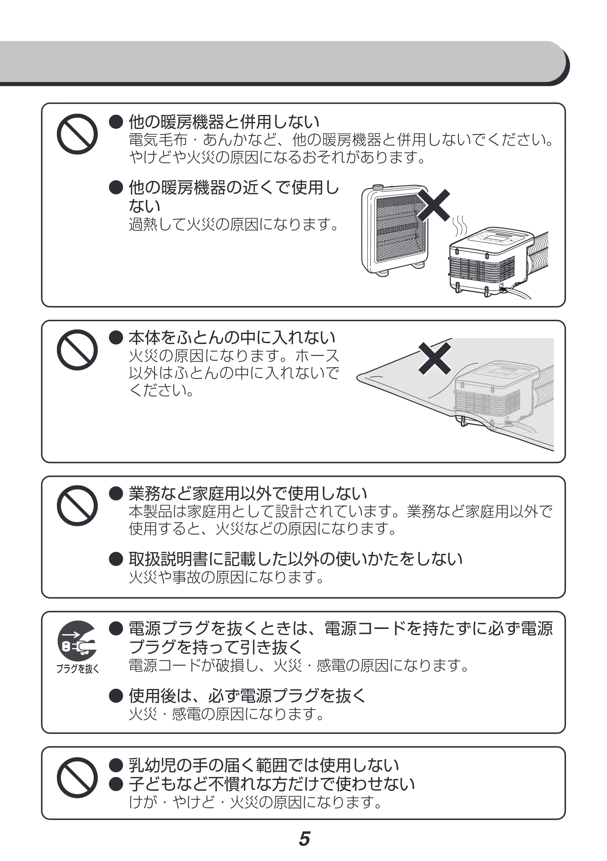 アイリスオーヤマ KFK-401 取扱説明書 — 原本ページ — 5ページ