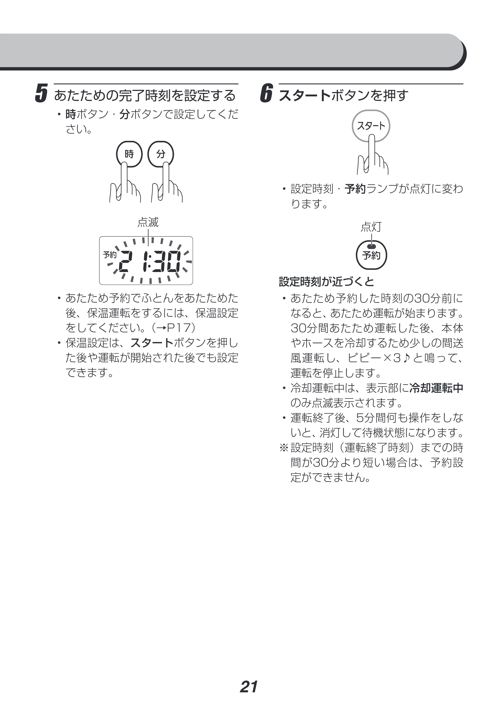 アイリスオーヤマ KFK-401 取扱説明書 — 原本ページ — 21ページ