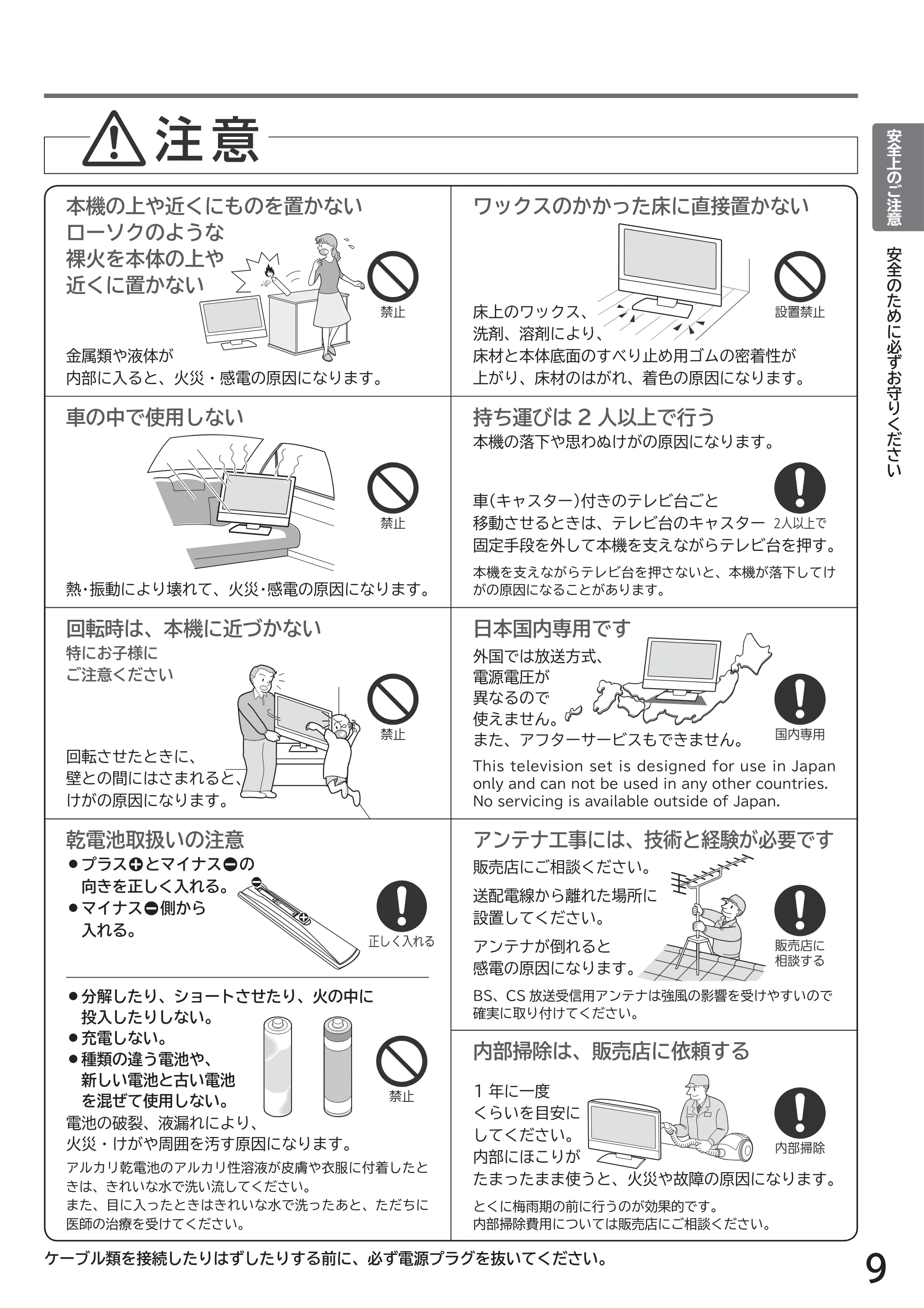 日立 L32-H2 取扱説明書 — 原本ページ — 9ページ