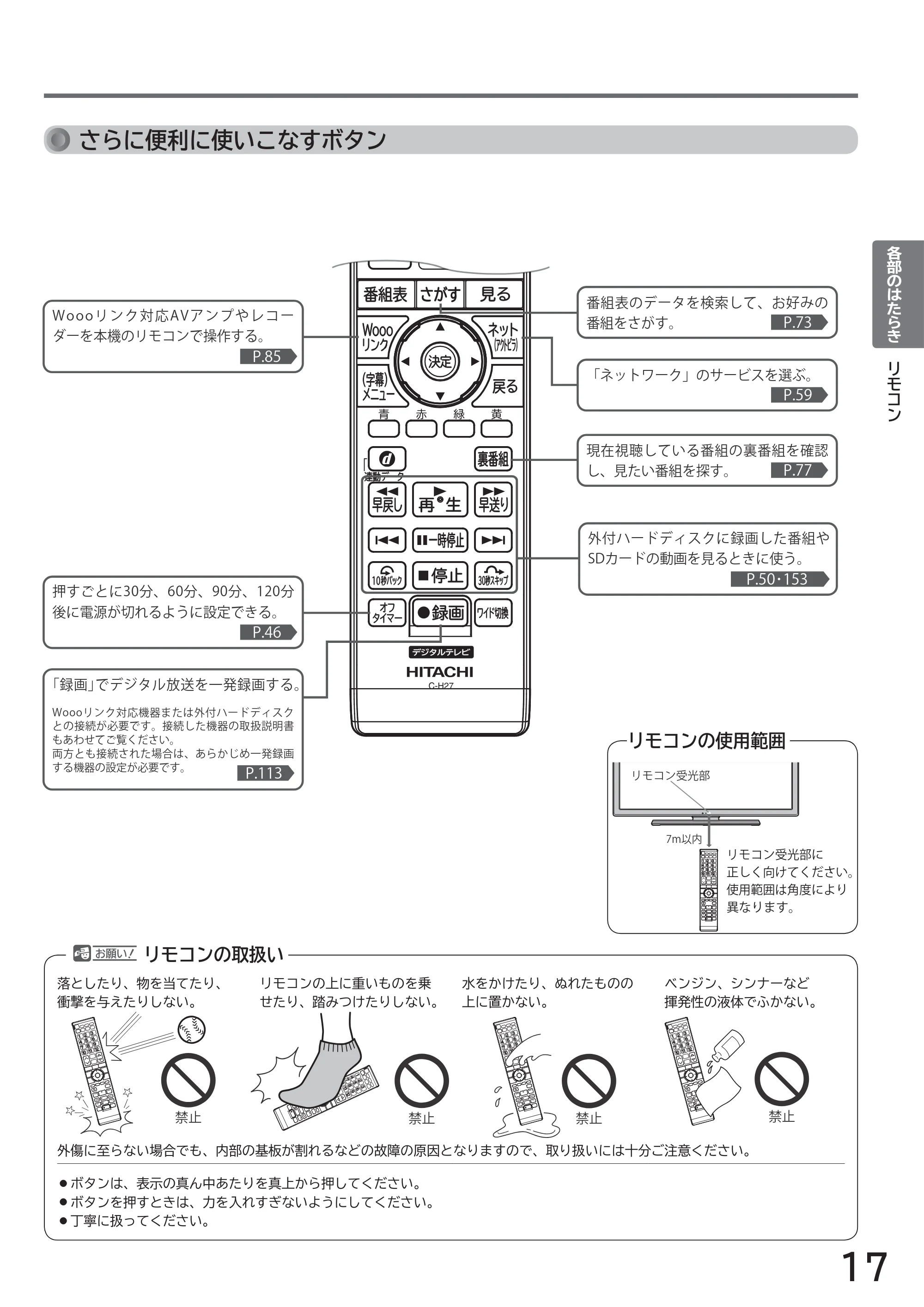 日立 L32-H2 取扱説明書 — 原本ページ — 17ページ
