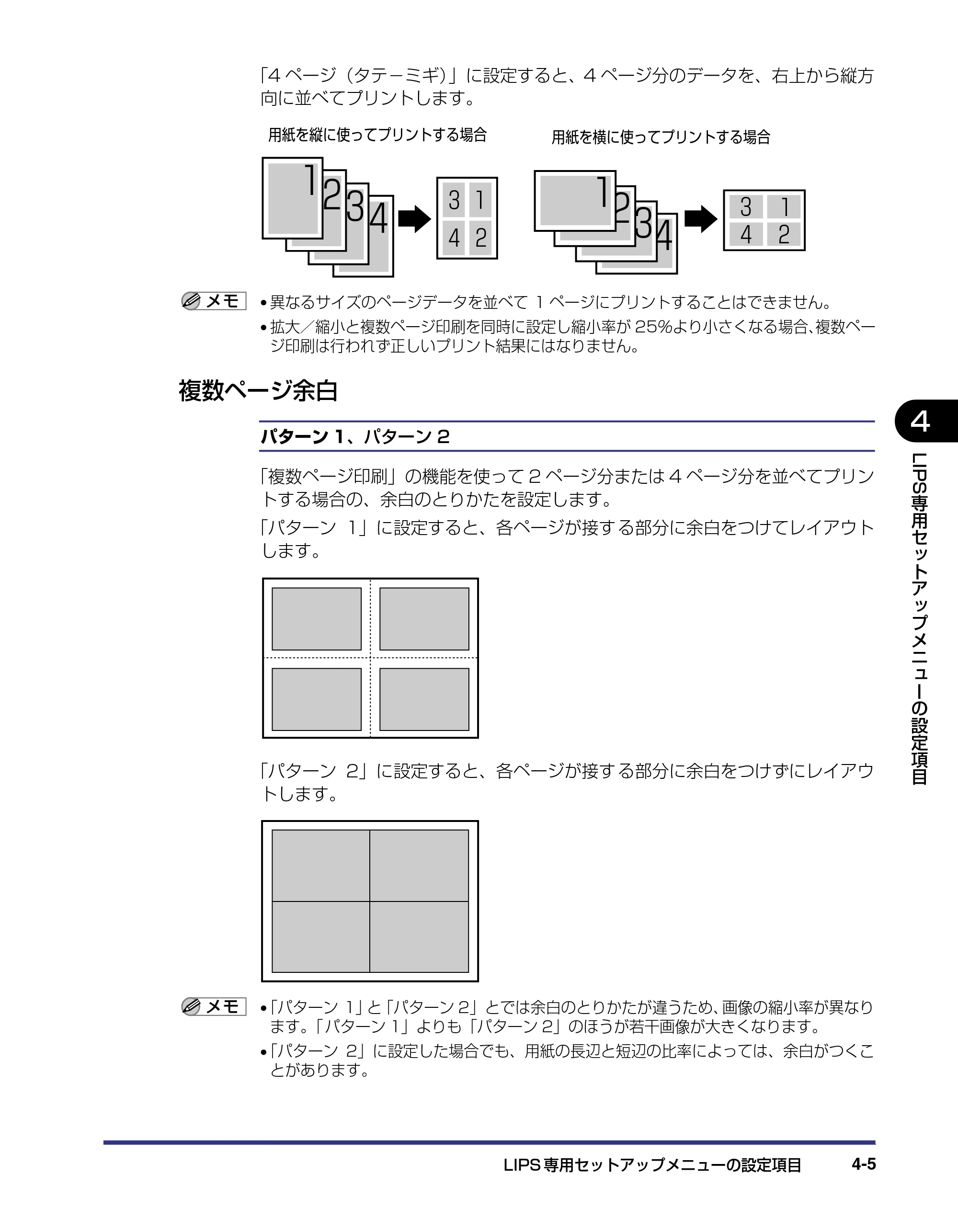 キヤノン LBP-2510 LIPS機能ガイド （PDF形式／1.87Mバイト） — 複数ページ余白 — 原本ページ — 89ページ