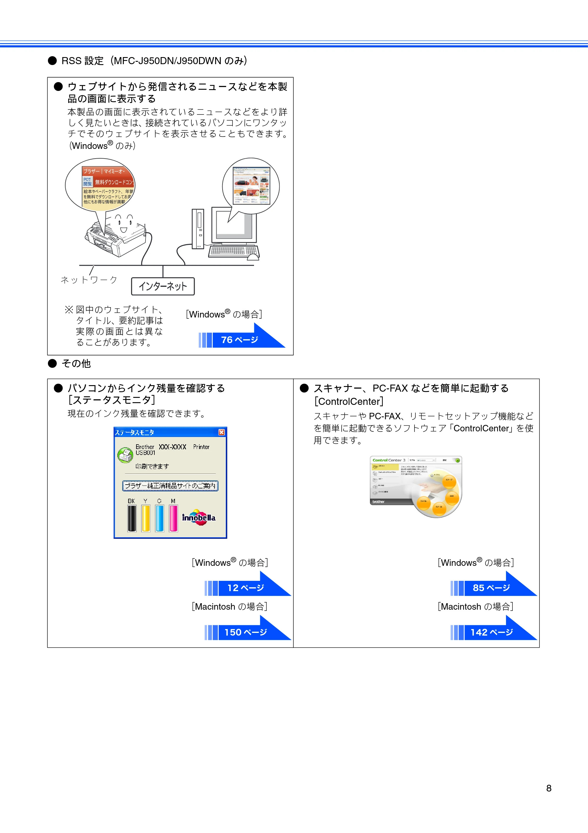 ブラザー DCP-390CN / DCP-595CN / MFC-495CN ユーザーズガイド ～応用編～ — 原本ページ — 10ページ