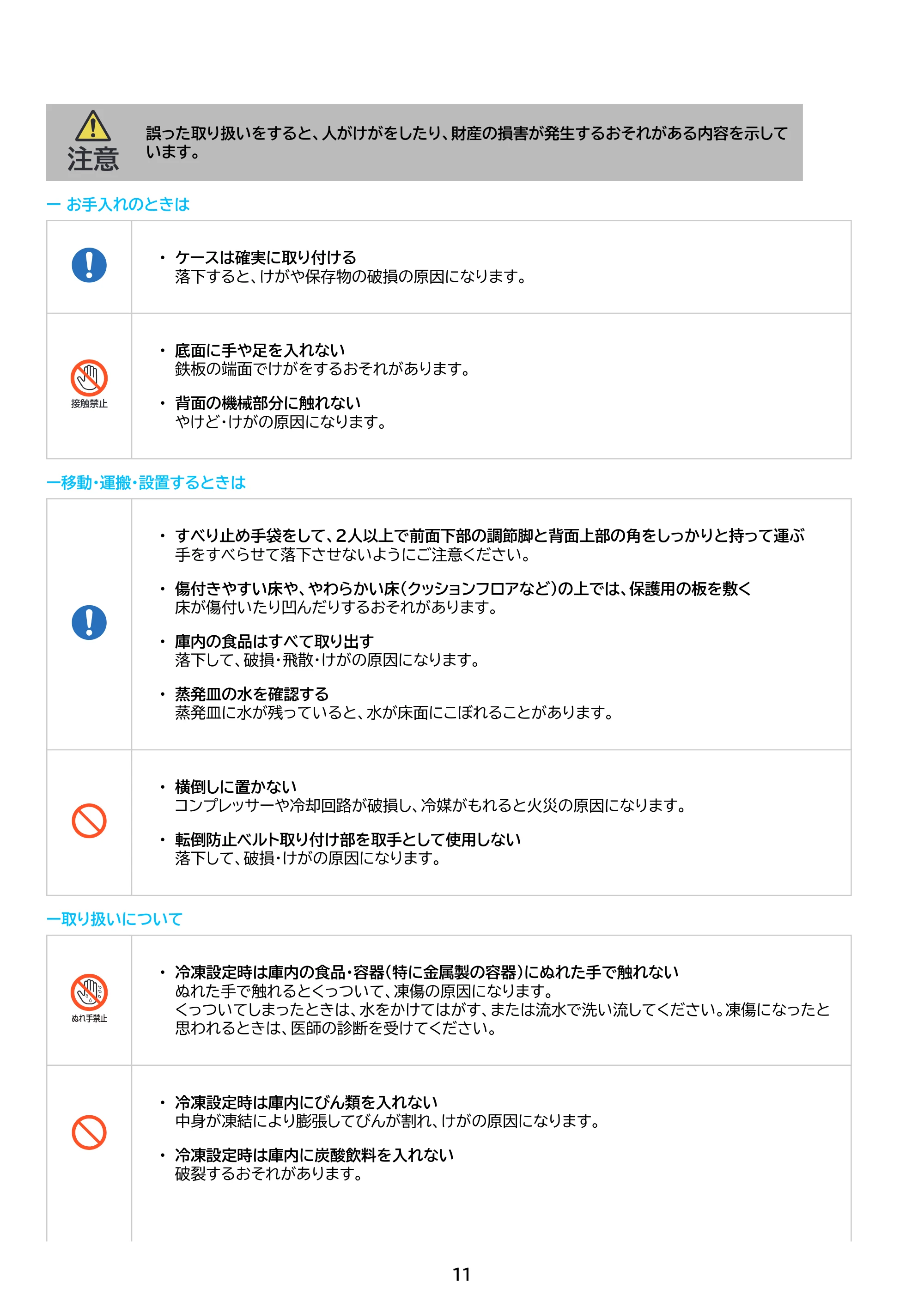 アイリスオーヤマ IUSN-7B 取扱説明書 — 原本ページ — 11ページ