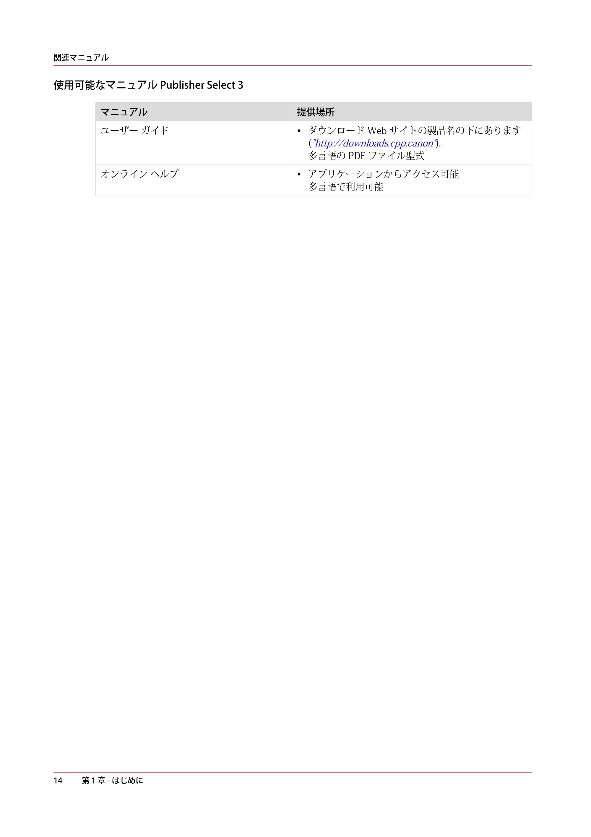 キヤノン PlotWave 5000 操作ガイド 2021年10月2日掲載 （PDF形式／12.48Mバイト） — 原本ページ — 14ページ