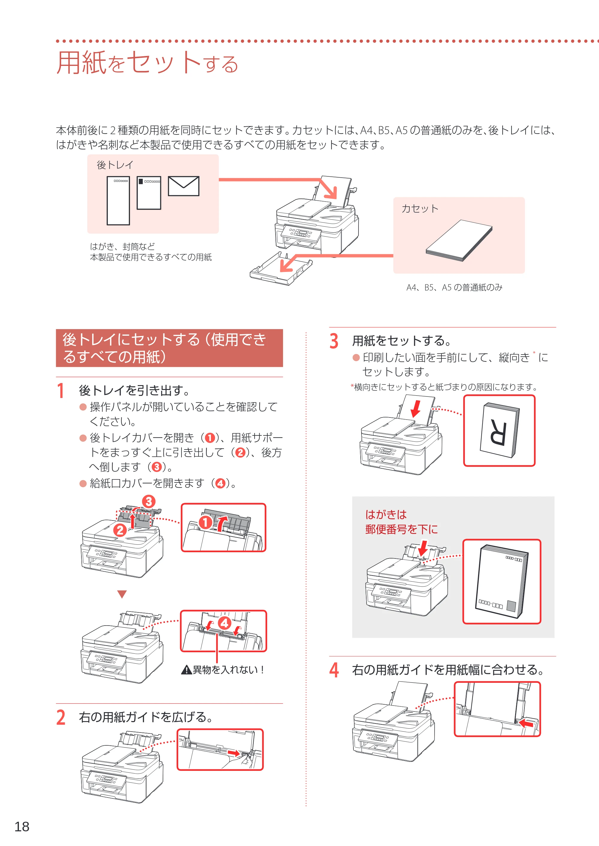 キヤノン GM4030 設置・基本操作マニュアル 2022年2月15日掲載（PDF：8.36MB） — 用紙をセットする — 原本ページ — 20ページ