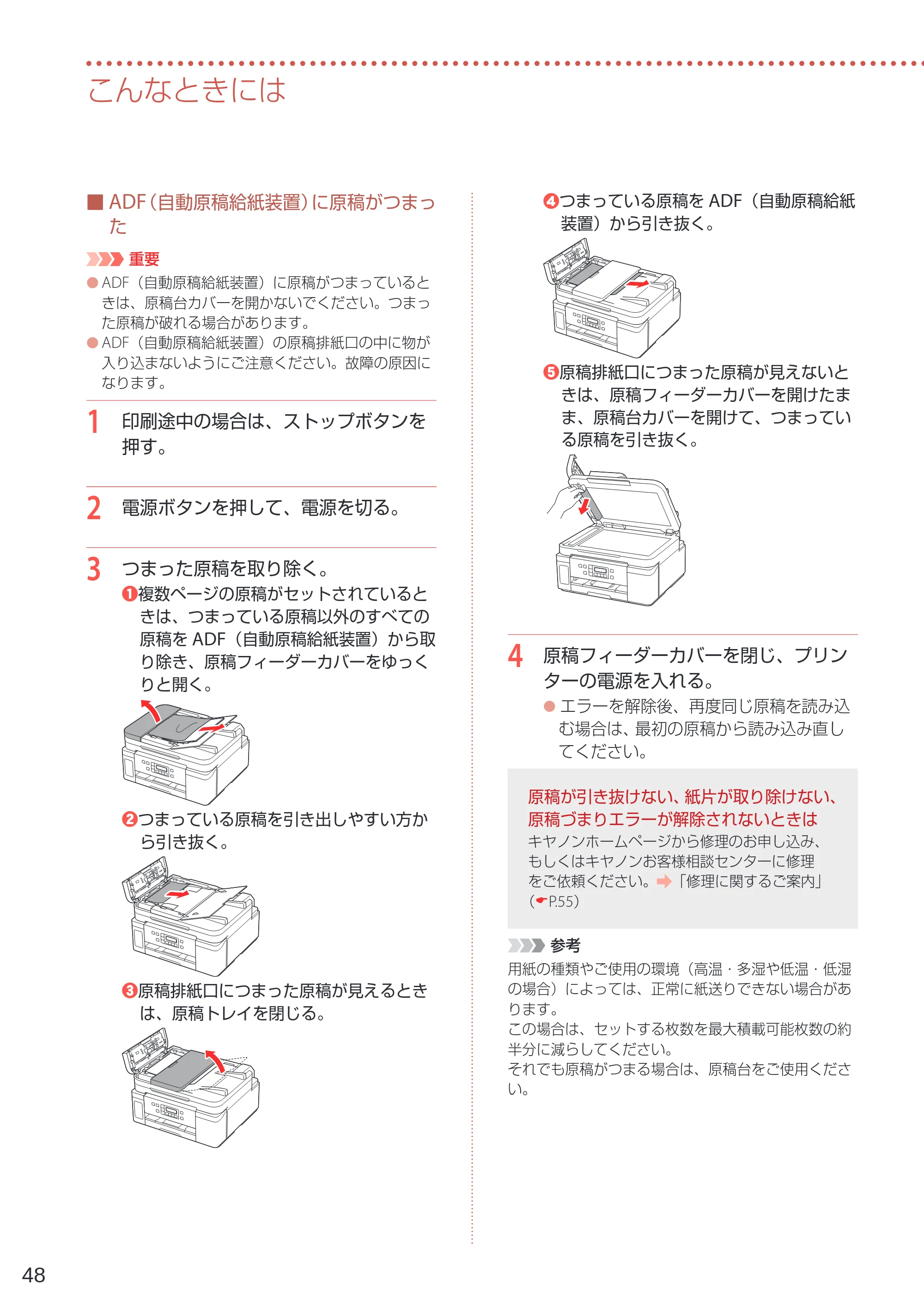 キヤノン GM4030 設置・基本操作マニュアル 2022年2月15日掲載（PDF：8.36MB） — 原本ページ — 50ページ