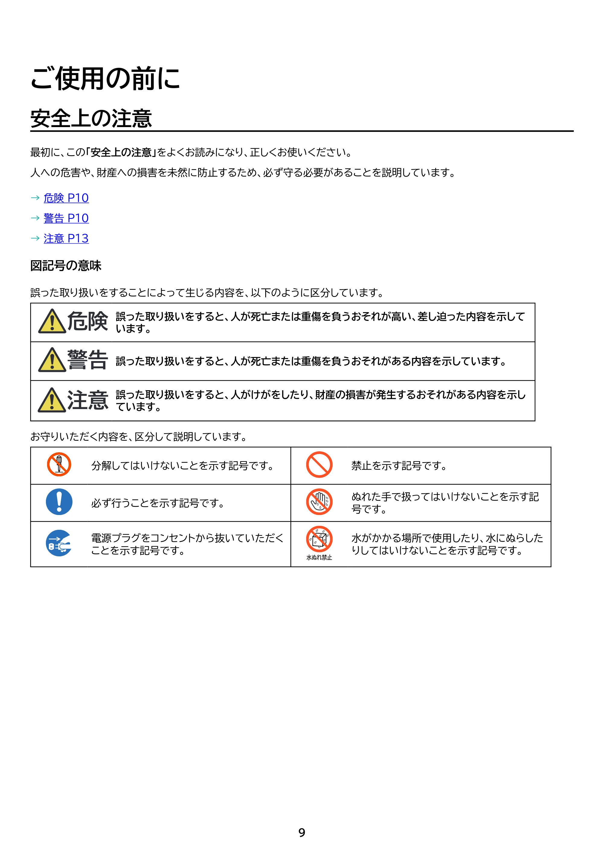アイリスオーヤマ TM12E3W74-KV1H 取扱説明書 — 原本ページ — 9ページ