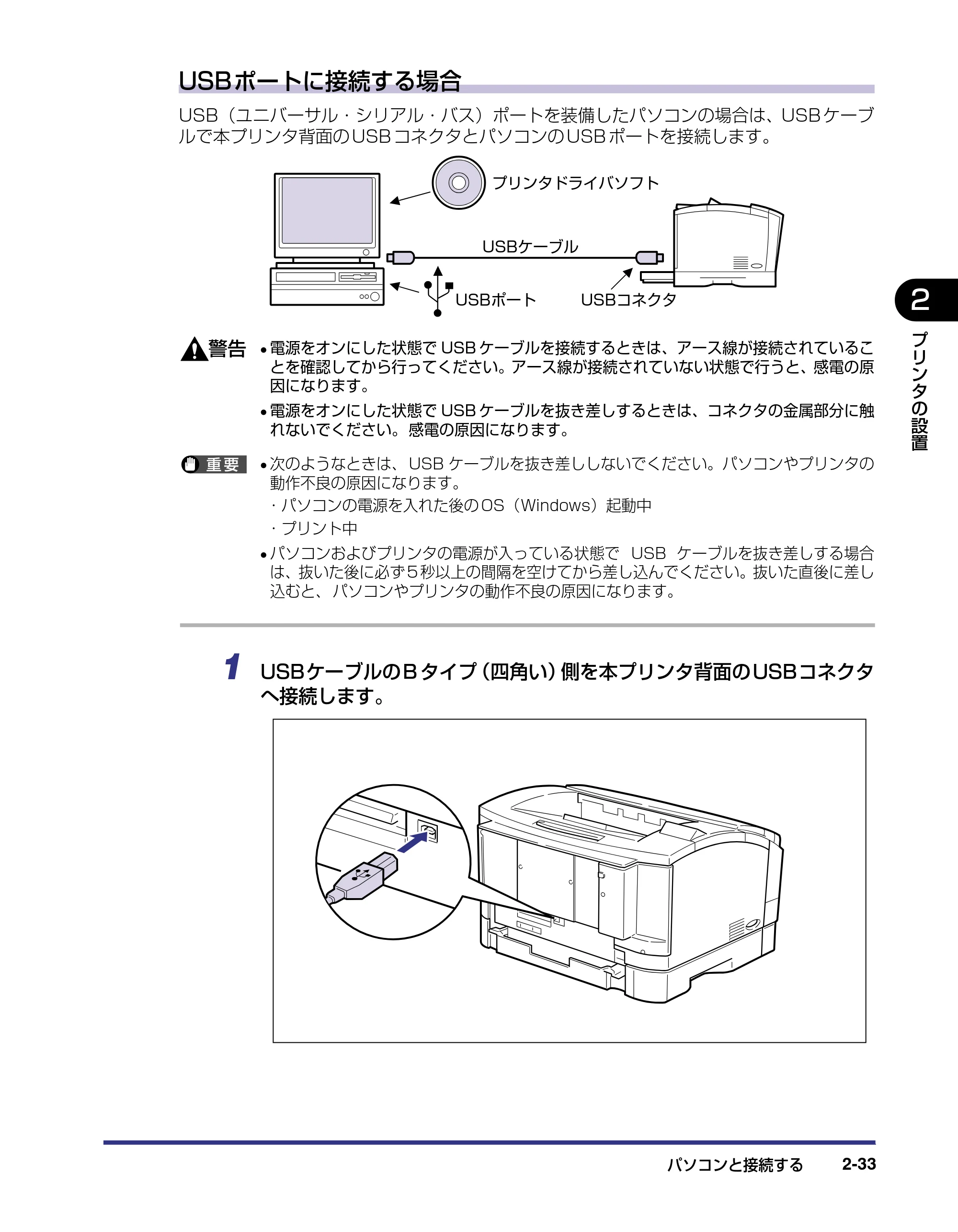 キヤノン LBP-1420 設置ガイド 2006年5月25日更新 （PDF形式／2.3Mバイト） — 原本ページ — 59ページ