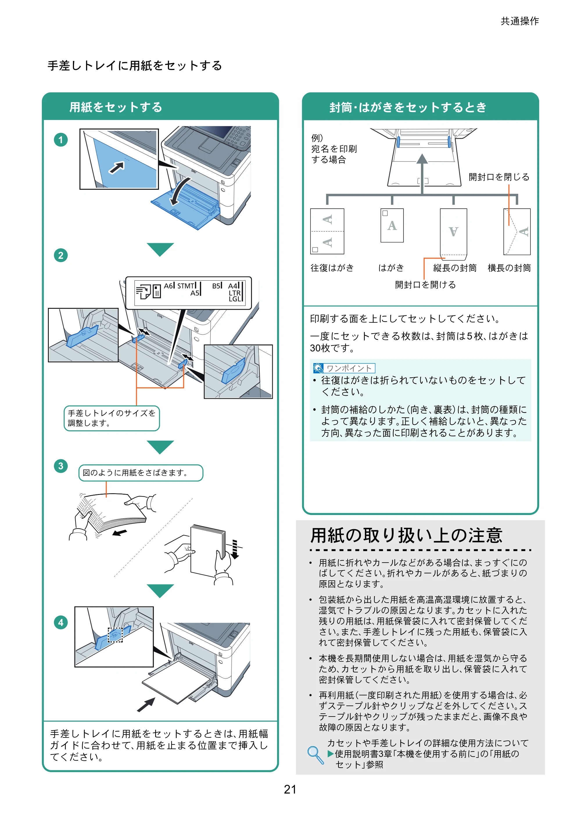 京セラ ECOSYS M6635cidn ECOSYS M6635cidn クイックガイド — 原本ページ — 21ページ