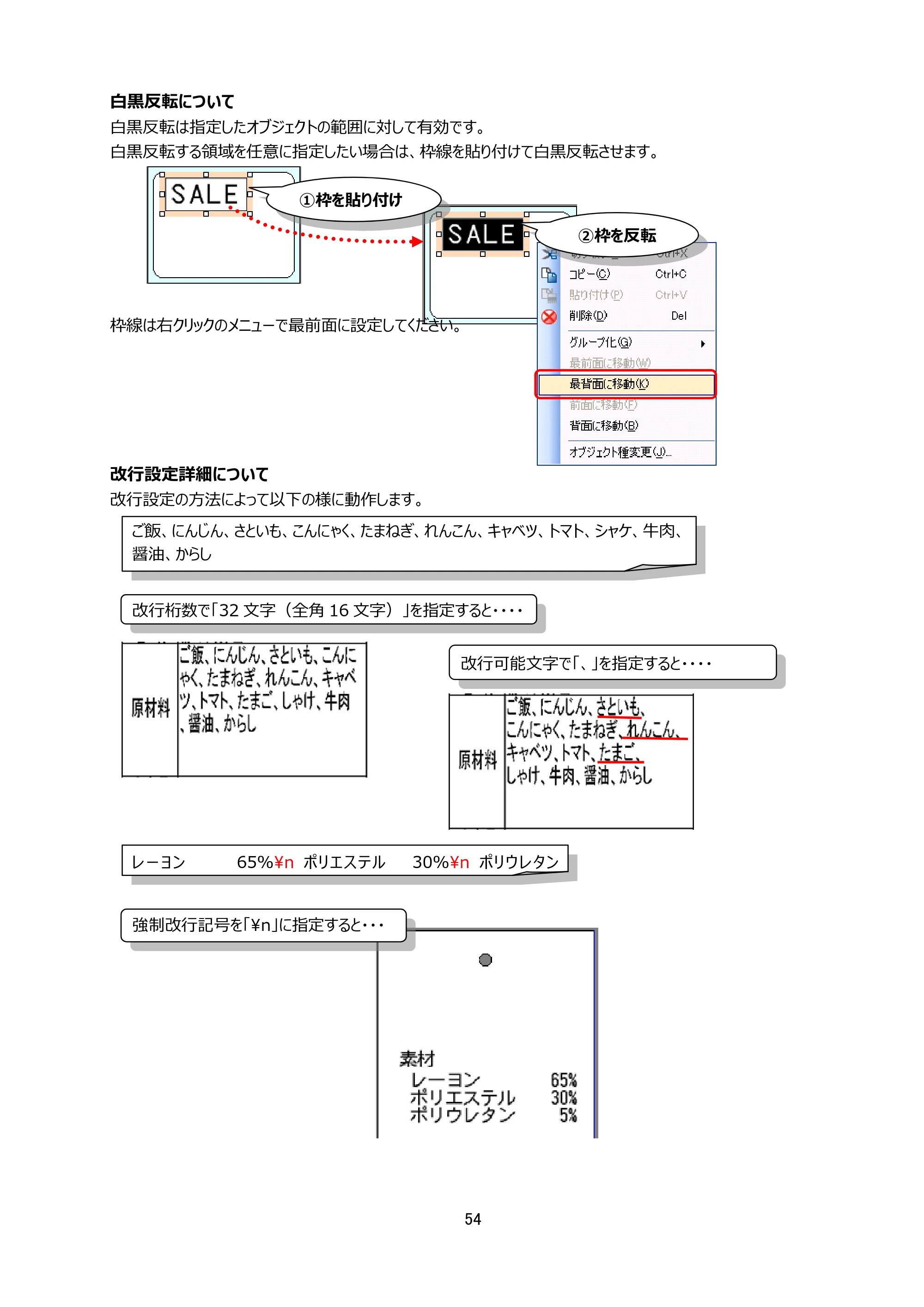 サトー Key-Bo+ / Key-Bo Key-Boツール 操作マニュアル（第25版） — 原本ページ — 55ページ