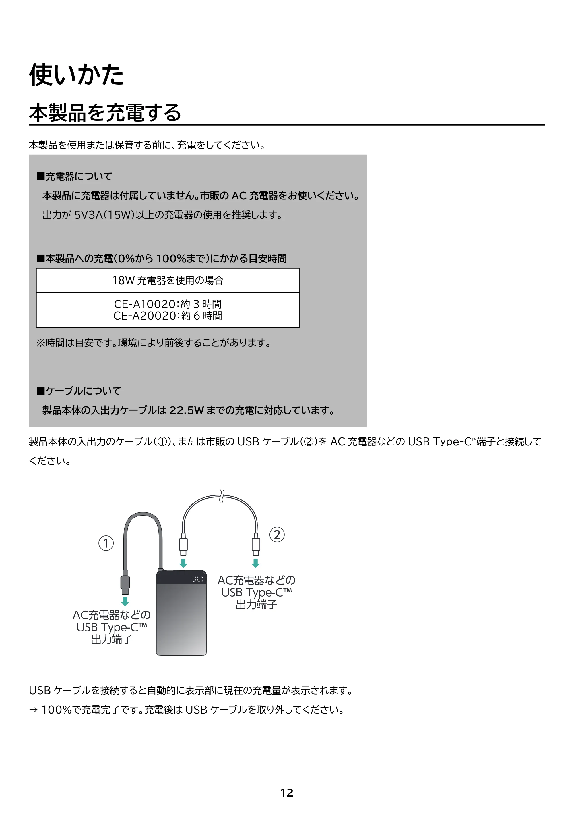 アイリスオーヤマ CE-A10020 取扱説明書 — 原本ページ — 12ページ