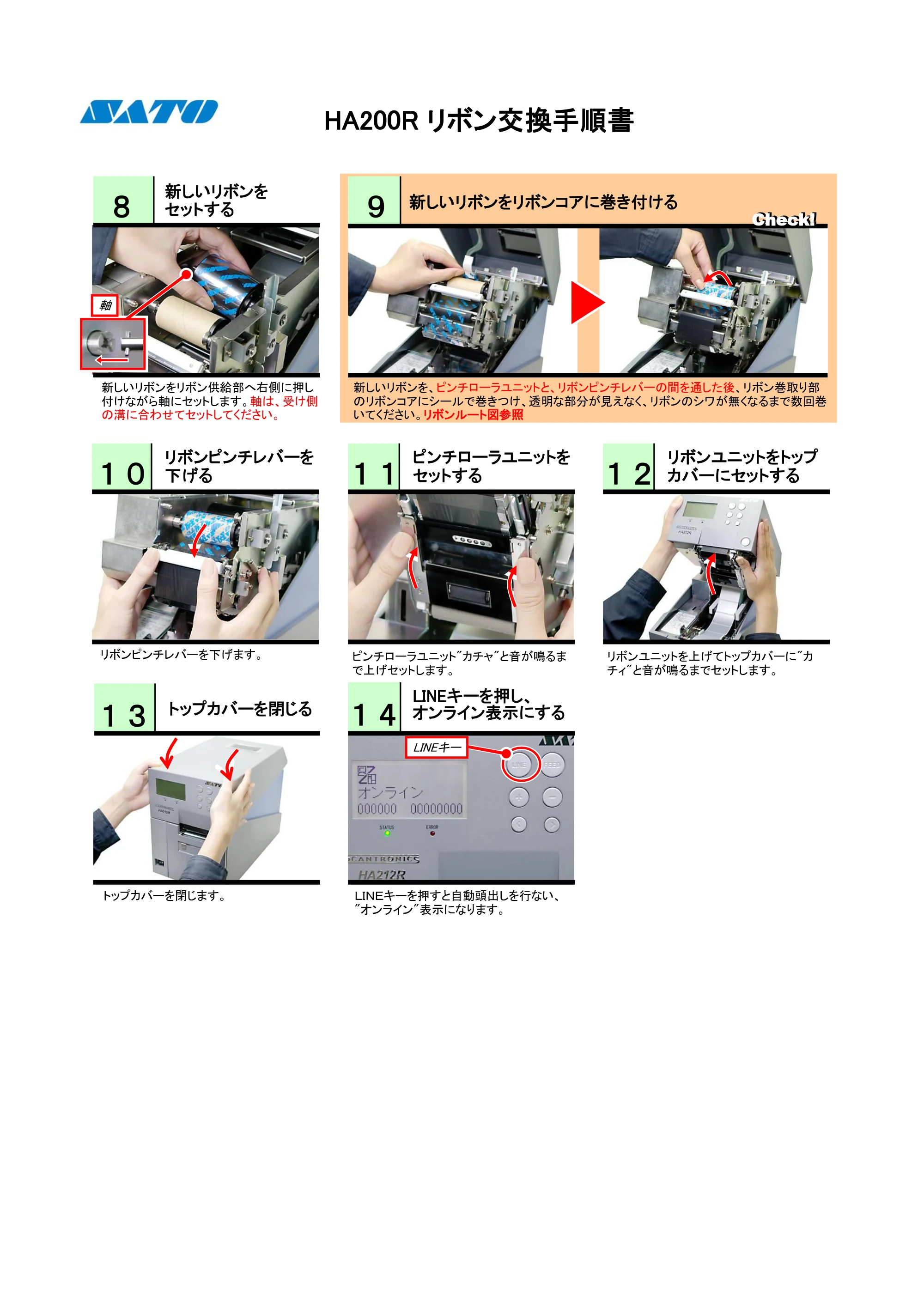 サトー HA212R / 224R PDFを見る — 原本ページ — 2ページ