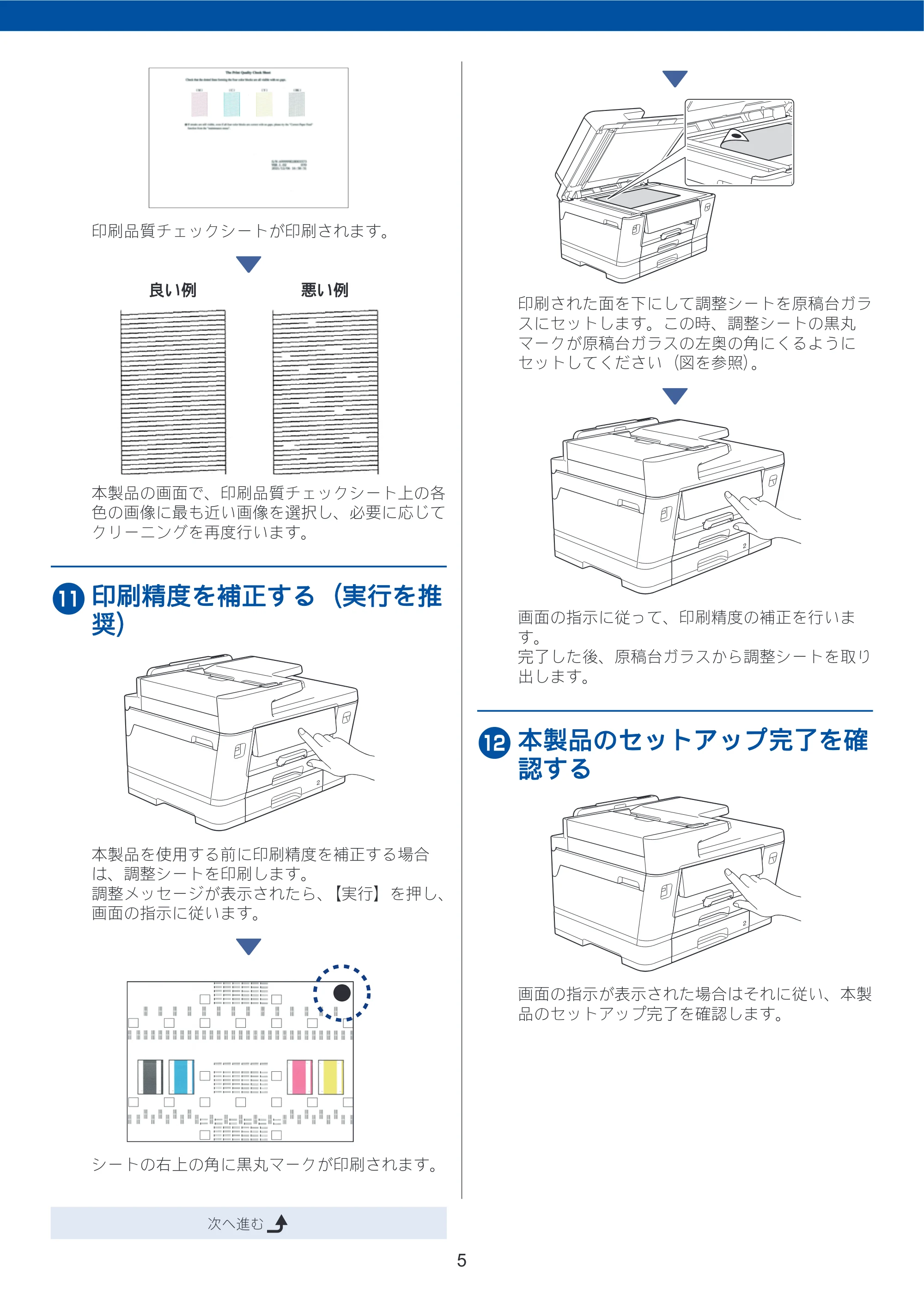 ブラザー DCP-J7205CDW / MFC-J7110CDW / MFC-J7210CDW かんたん設置ガイド — 原本ページ — 5ページ