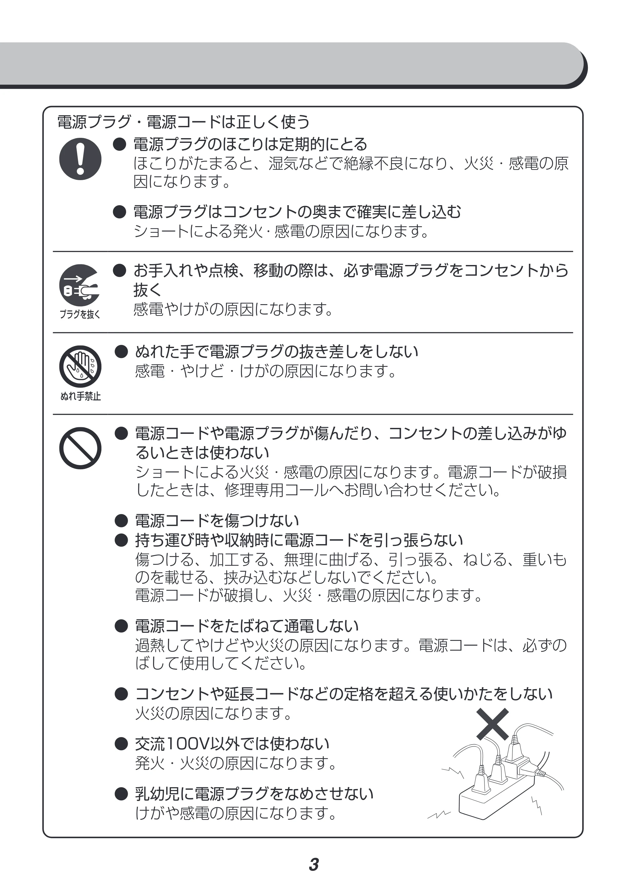 アイリスオーヤマ IMS-502 取扱説明書 — 原本ページ — 3ページ