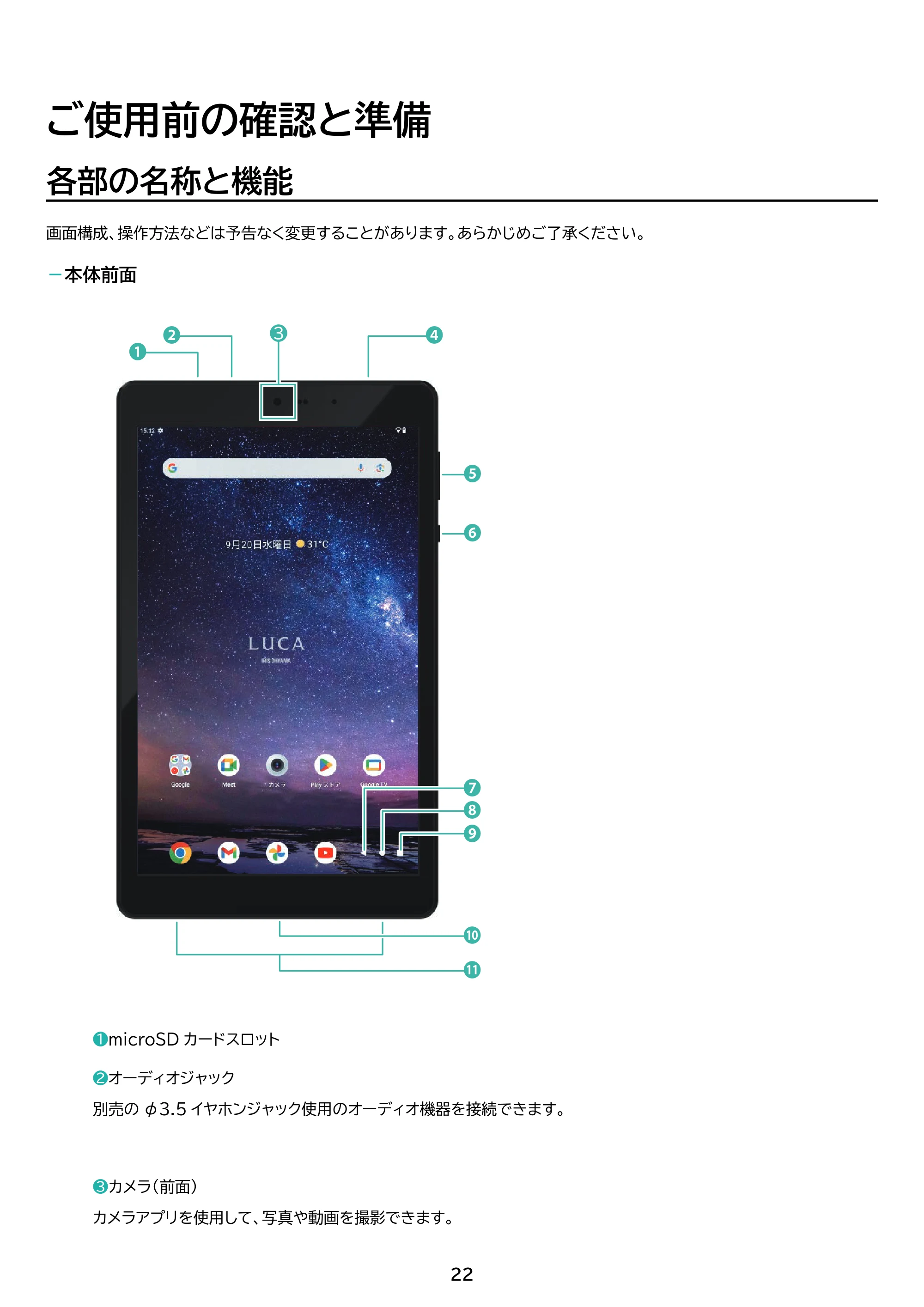 アイリスオーヤマ TM082M4N2-B 取扱説明書 — 原本ページ — 22ページ