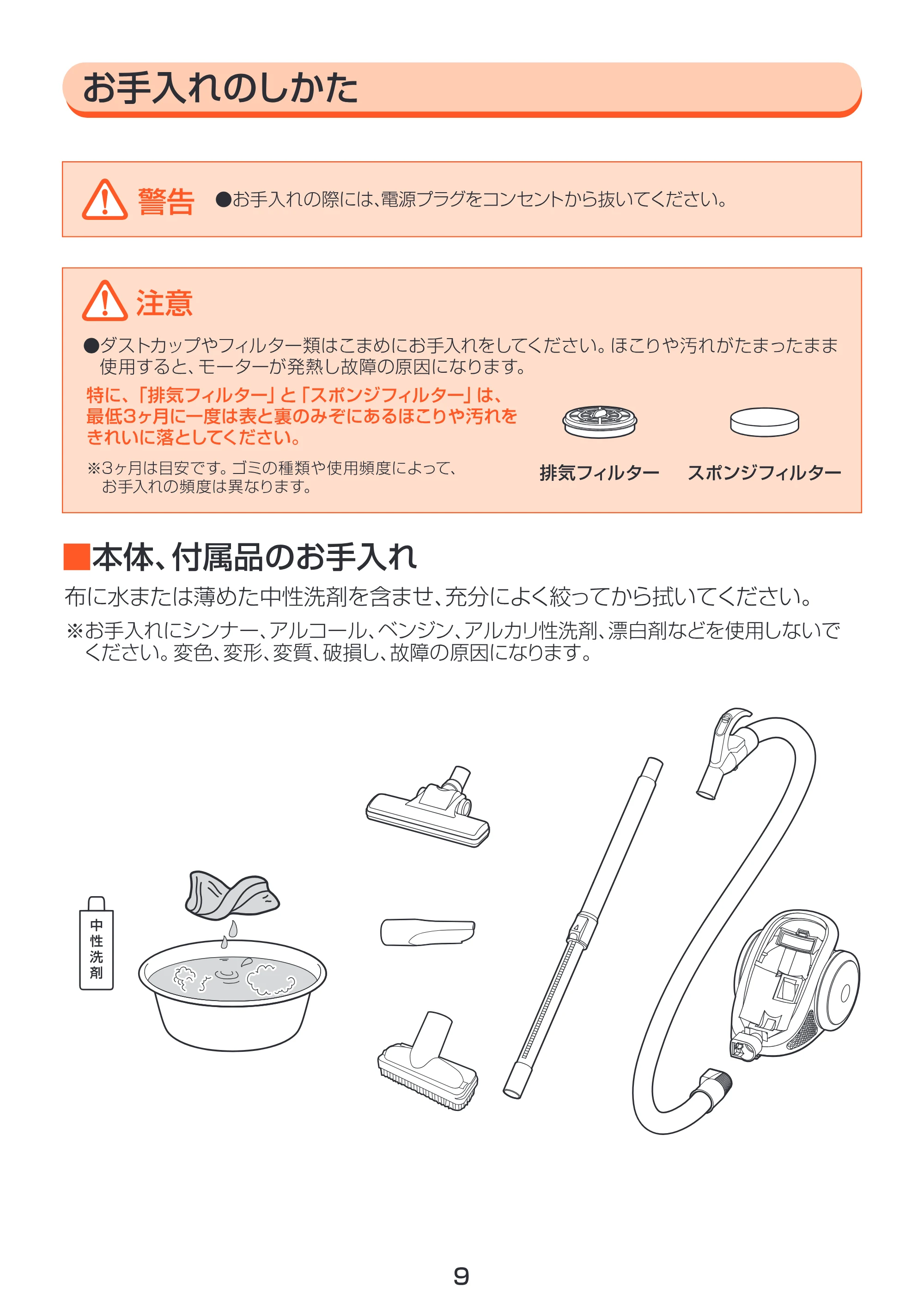 アイリスオーヤマ IC-100CT 取扱説明書 — 原本ページ — 9ページ