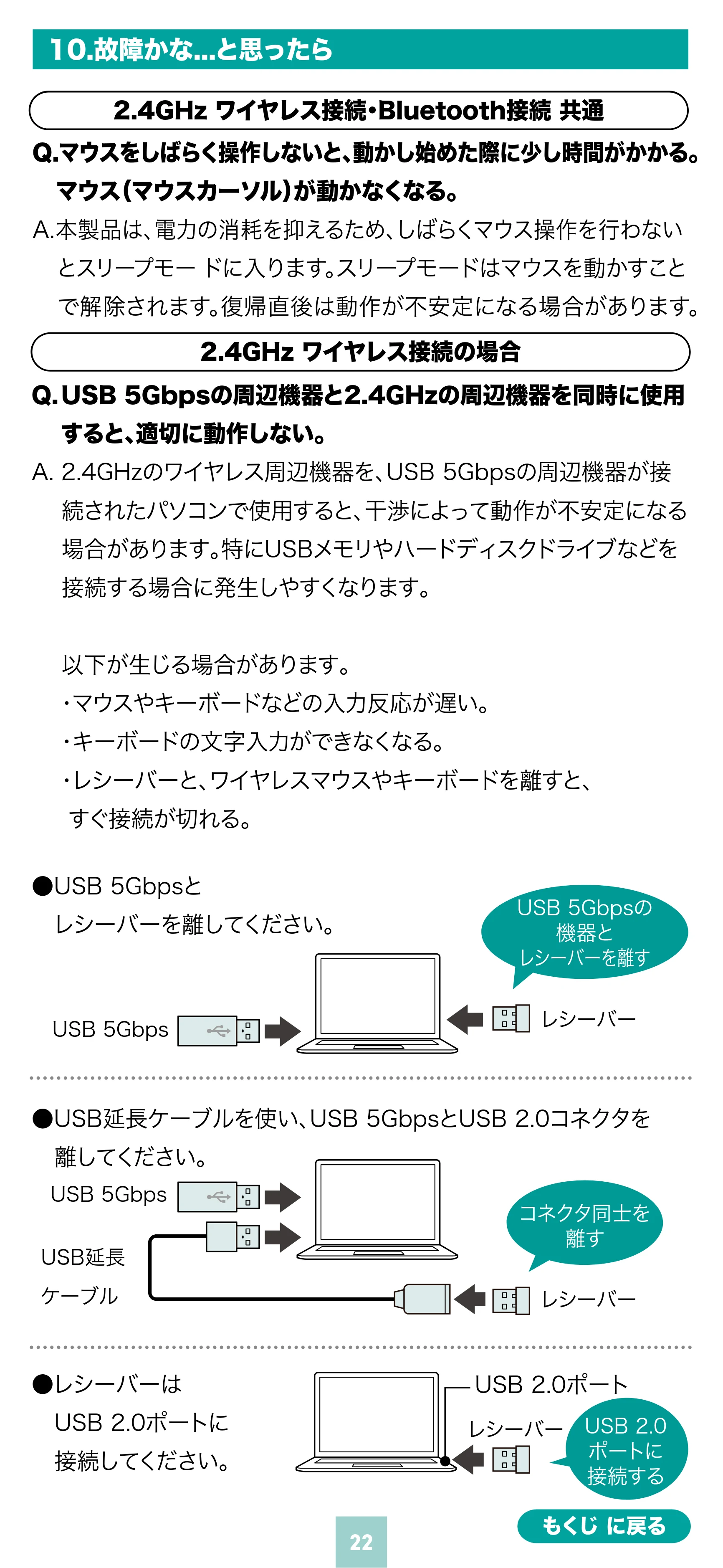 サンワサプライ 400-MAWBS226BK 取扱説明書 — 原本ページ — 22ページ