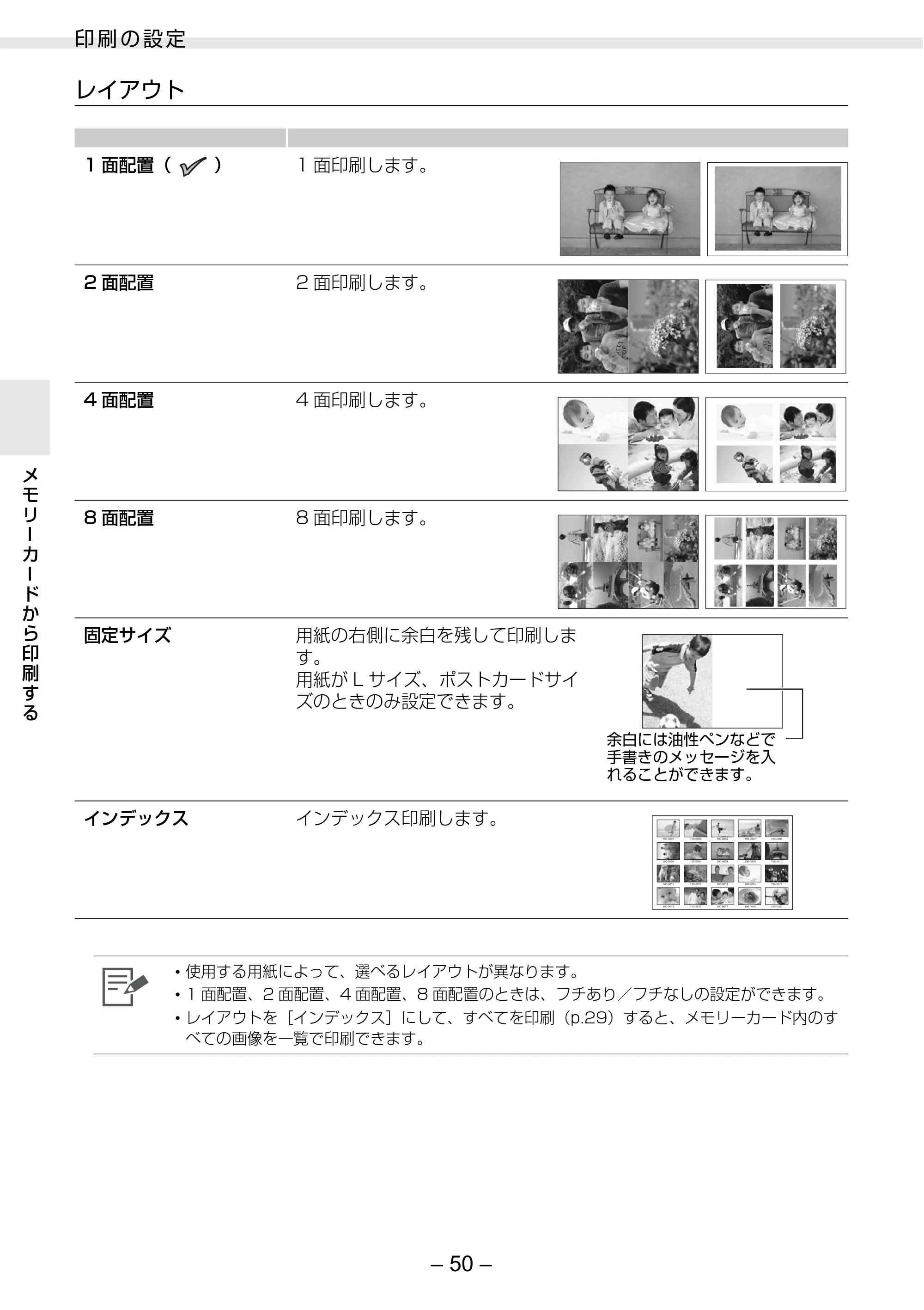 キヤノン SELPHY ES2 プリンターユーザーガイド （PDF形式／3.96Mバイト） — 原本ページ — 50ページ