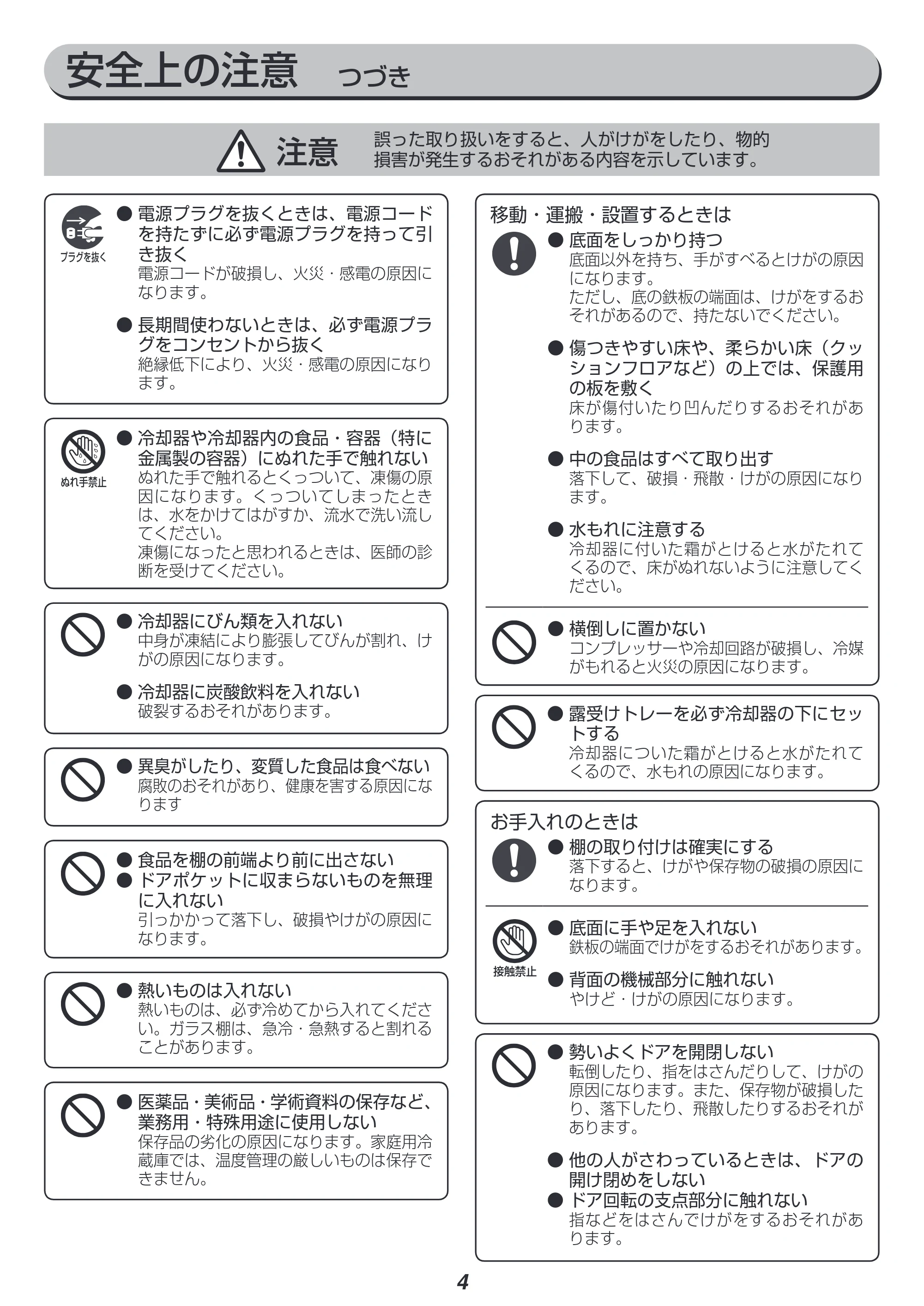 アイリスオーヤマ AF75 取扱説明書 — 原本ページ — 4ページ