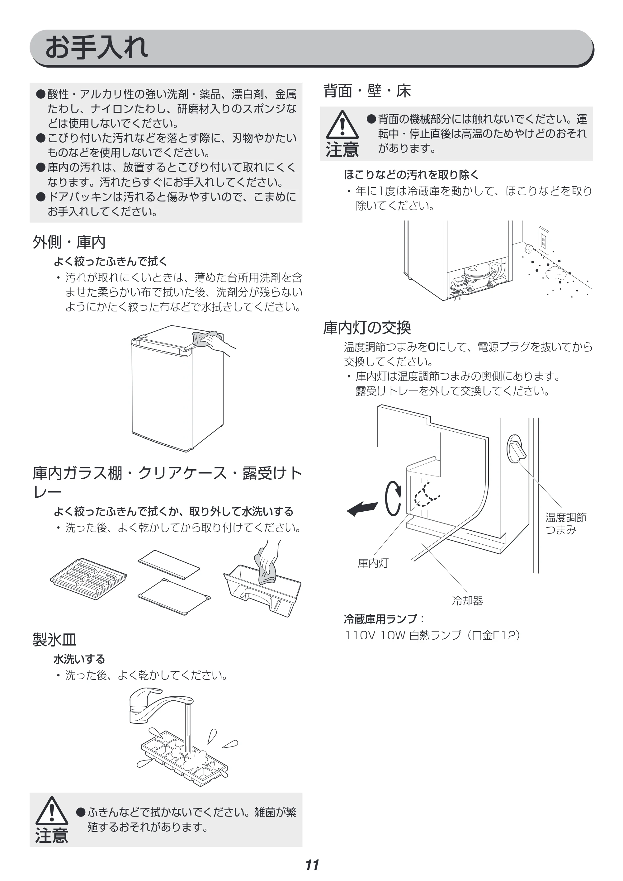 アイリスオーヤマ AF75 取扱説明書 — 原本ページ — 11ページ