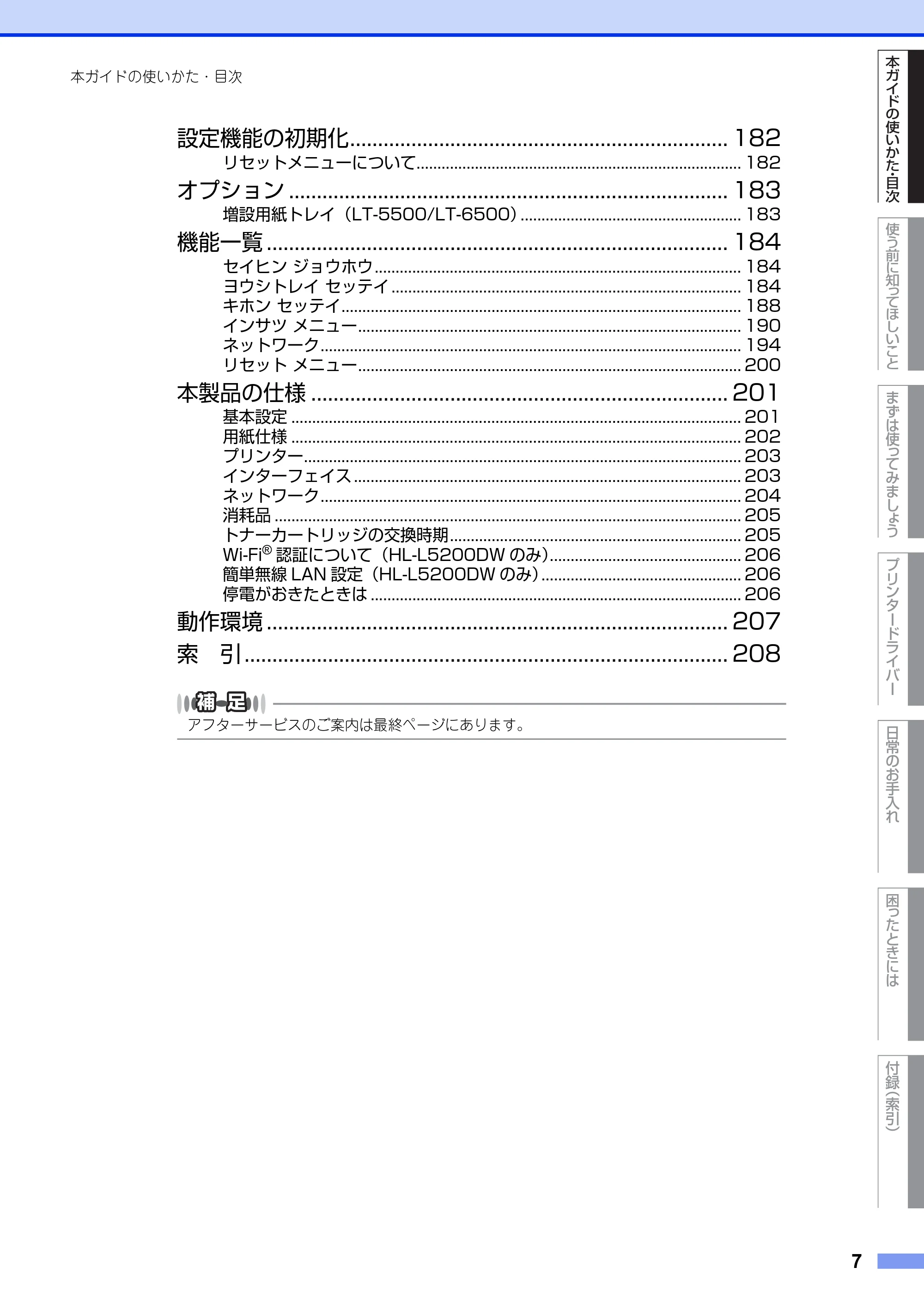 ブラザー HL-L5100DN / HL-L5200DW ユーザーズガイド — 原本ページ — 7ページ