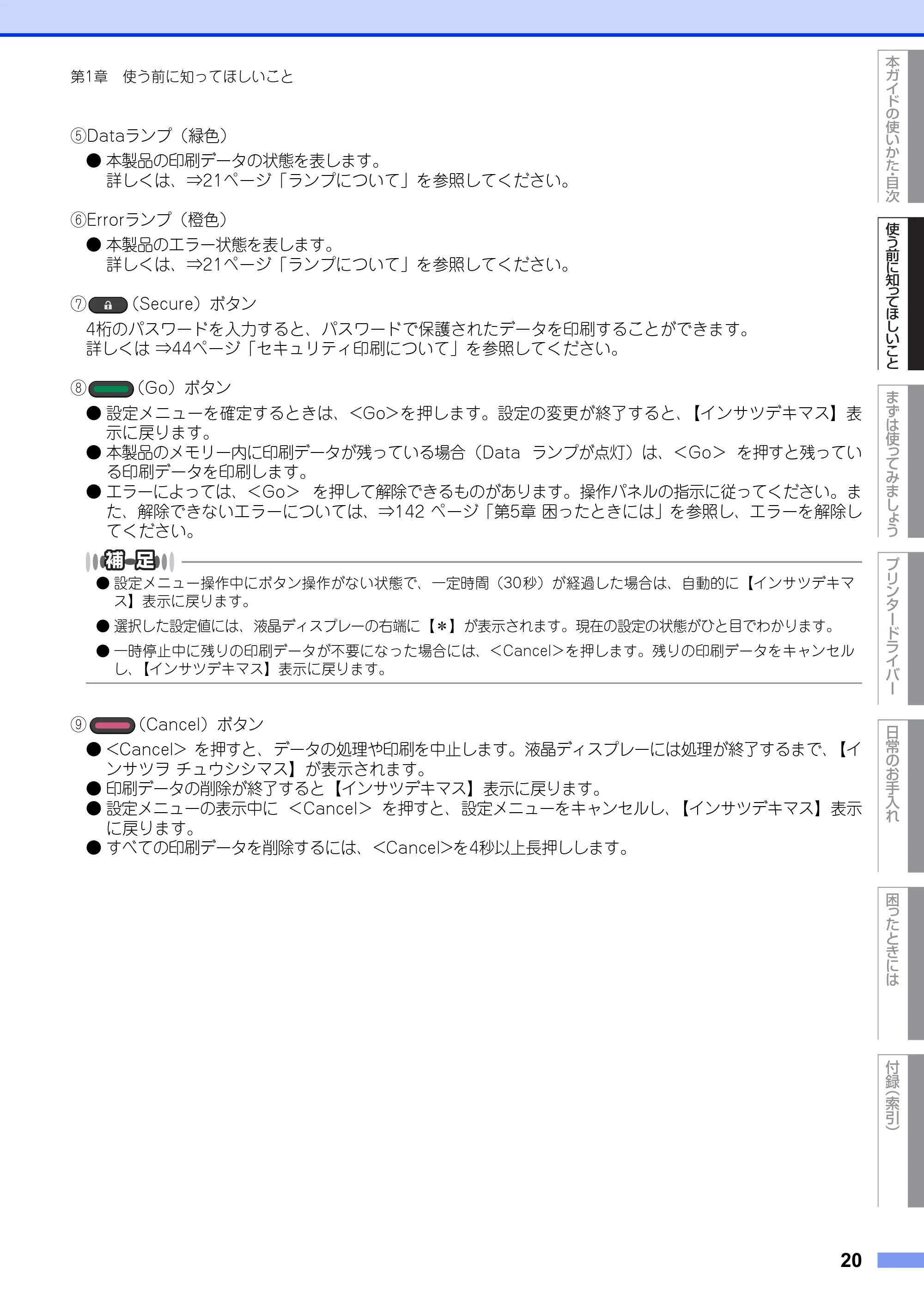 ブラザー HL-L5100DN / HL-L5200DW ユーザーズガイド — 原本ページ — 20ページ