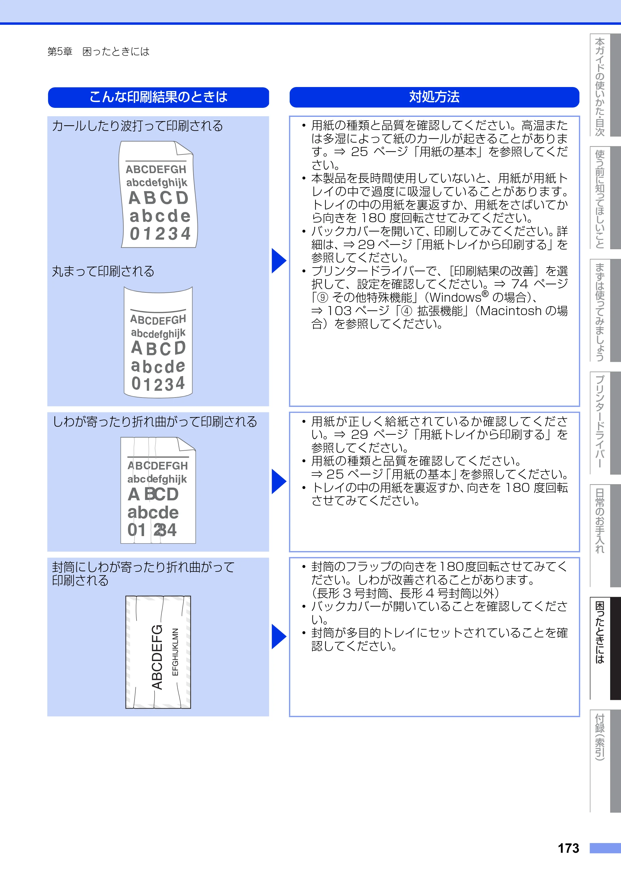 ブラザー HL-L5100DN / HL-L5200DW ユーザーズガイド — 原本ページ — 173ページ