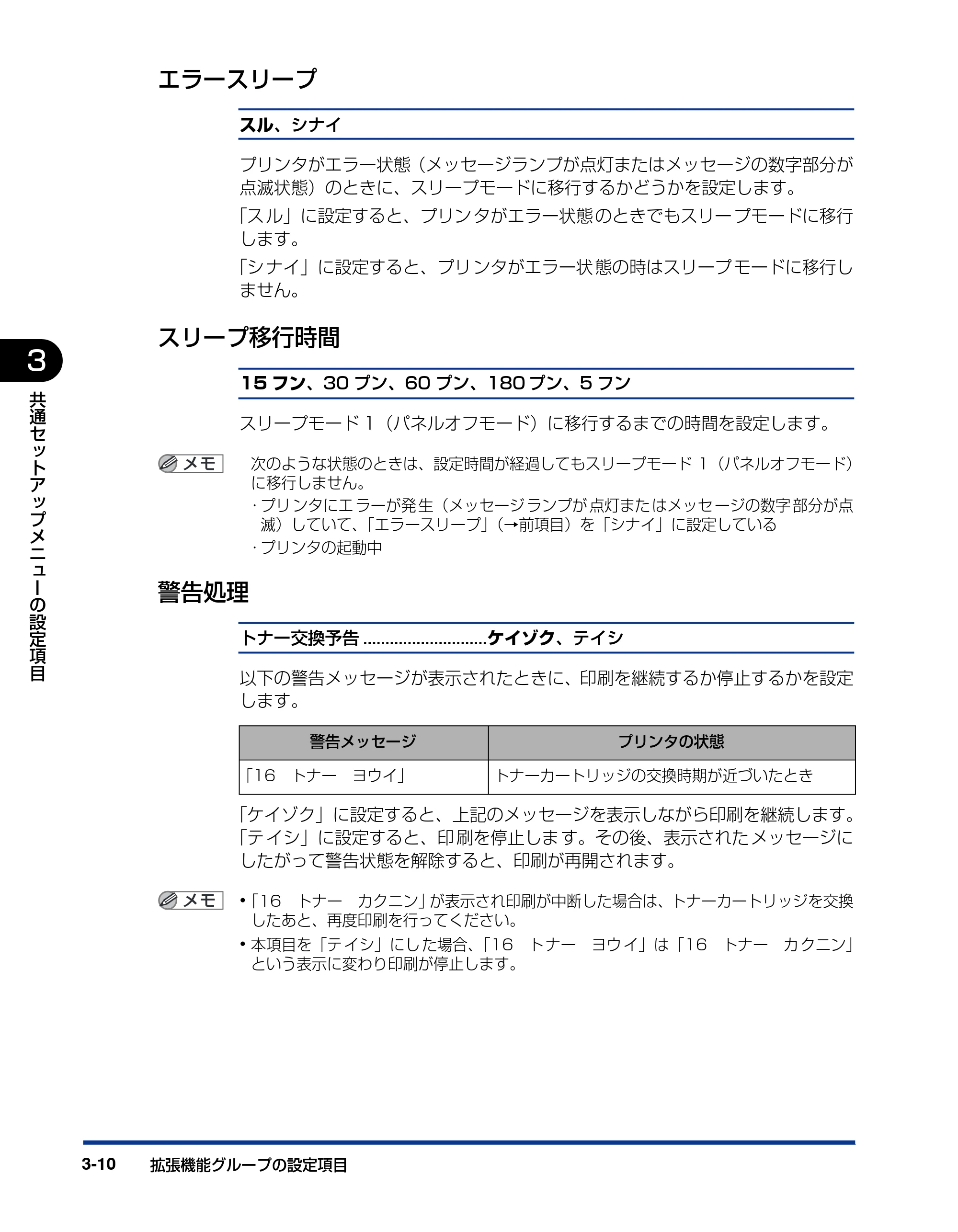 キヤノン LBP3410 LIPS機能ガイド 2009年12月18日更新 （PDF形式／2.13Mバイト） — エラースリープ — 原本ページ — 56ページ