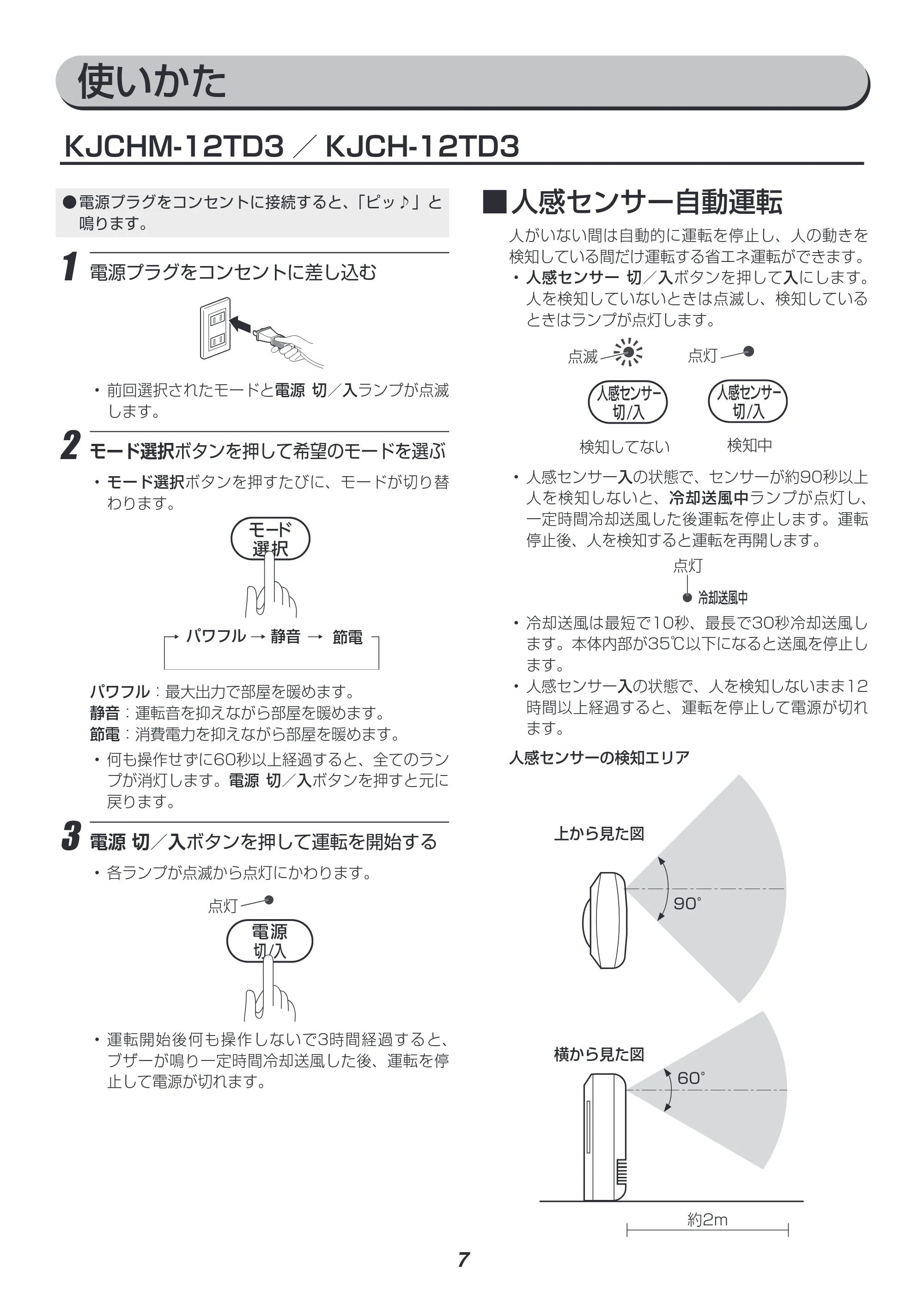 アイリスオーヤマ KJCH-12DD3 取扱説明書 — 原本ページ — 7ページ