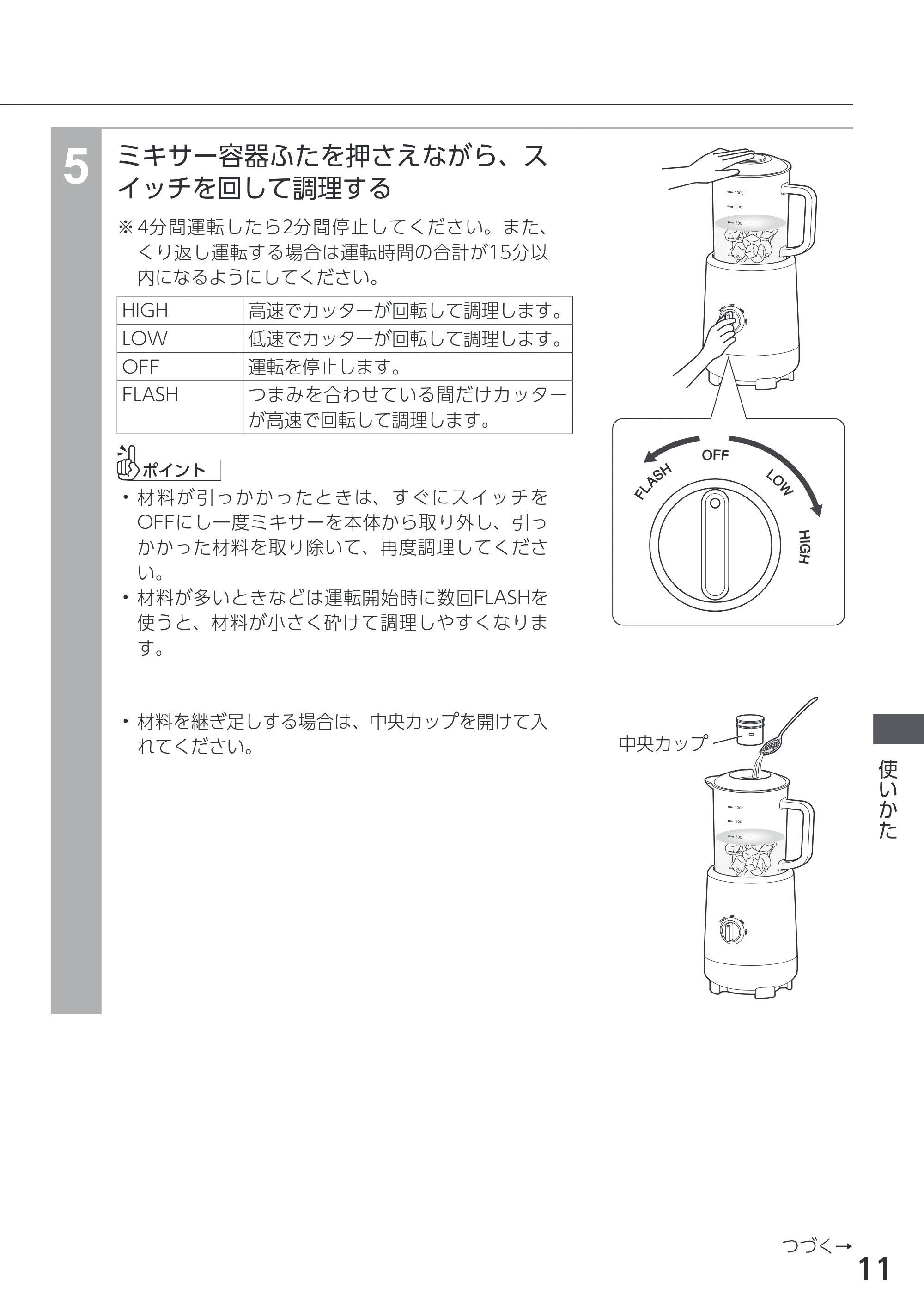 アイリスオーヤマ IJM-S101BM 取扱説明書 — 原本ページ — 11ページ